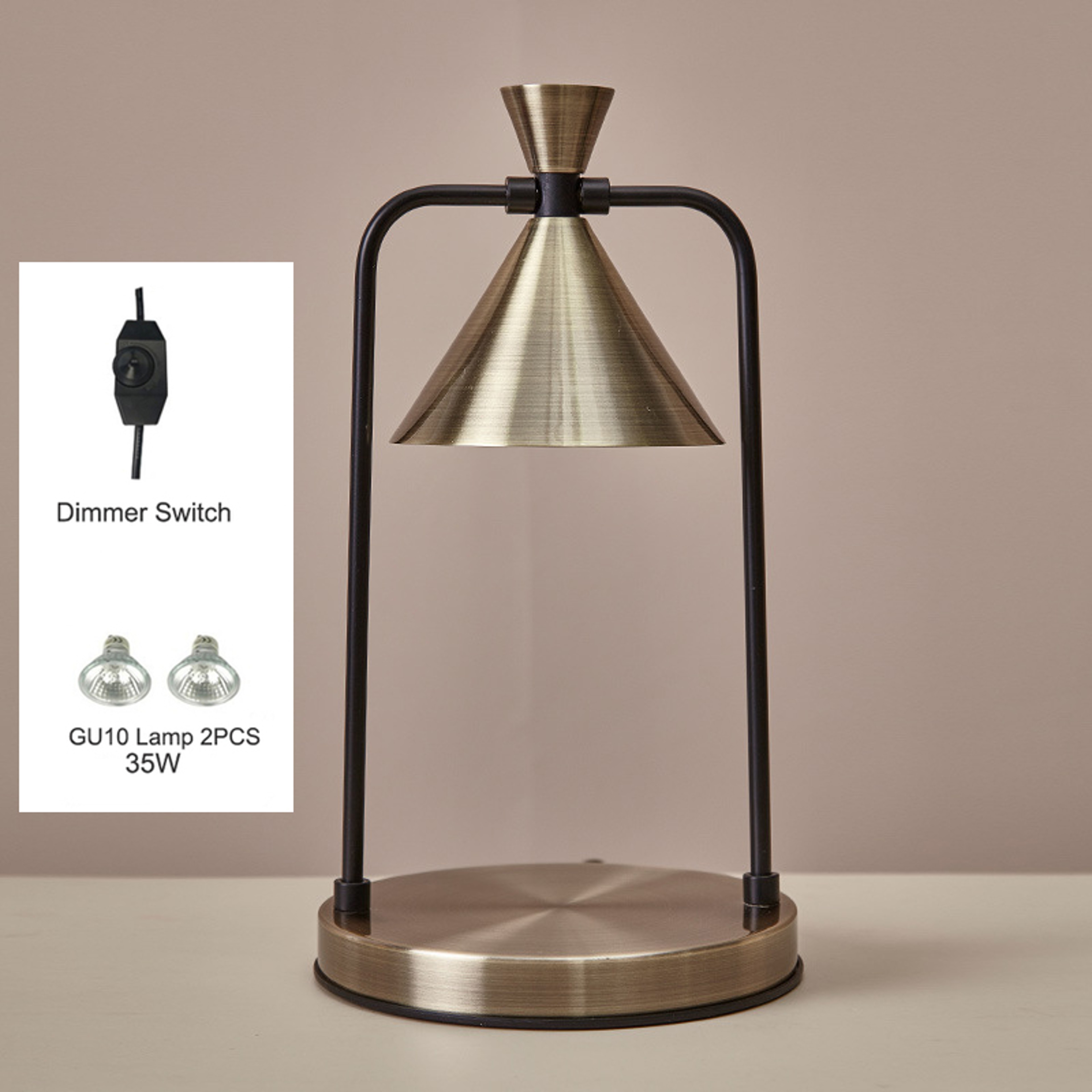 Electric Candle Warmer Lamp, Dimmable Top-Down Wax Melter Burner for Safe, Desk, Table Lamp for Home, Spa – view 10