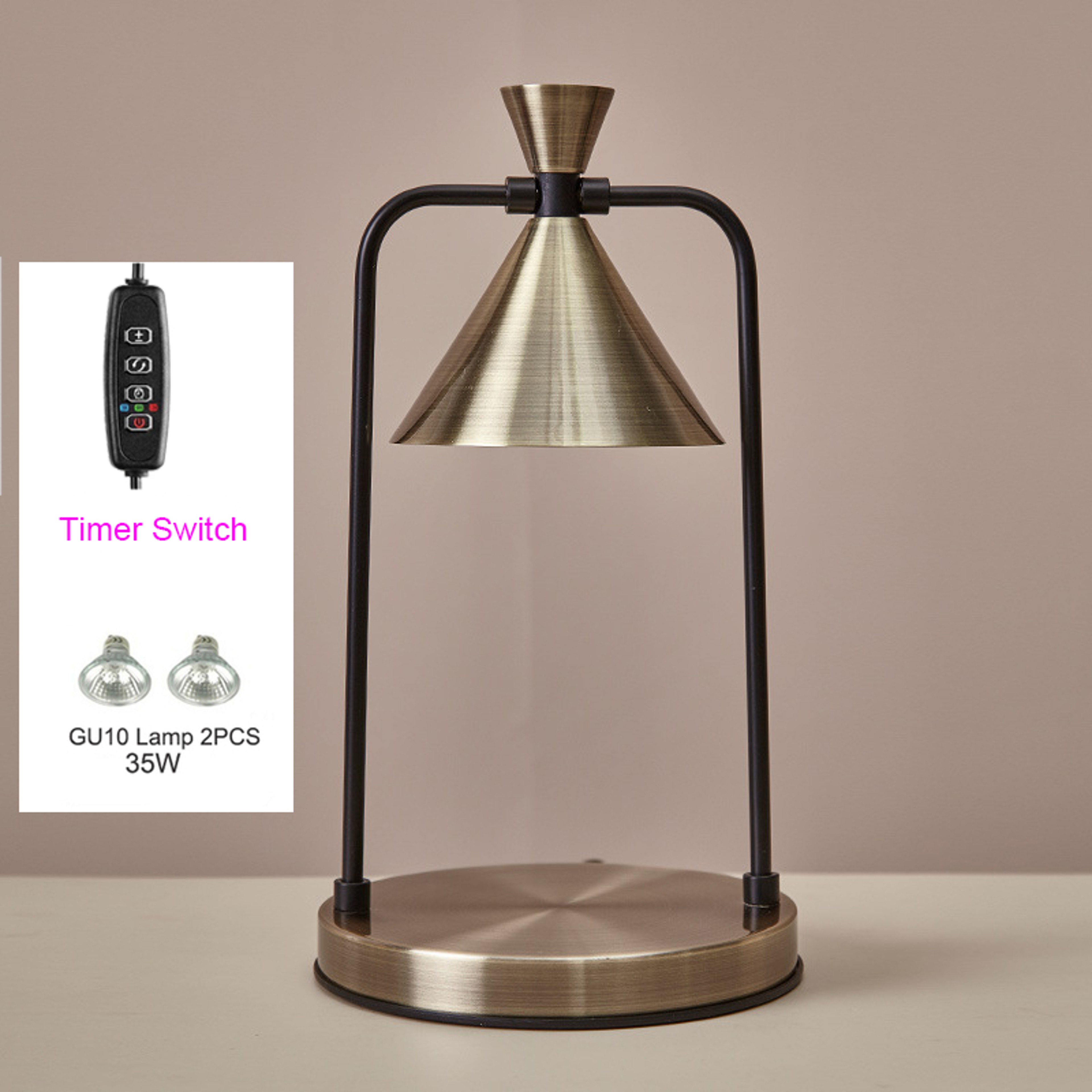 Electric Candle Warmer Lamp, Dimmable Top-Down Wax Melter Burner for Safe, Desk, Table Lamp for Home, Spa – view 13