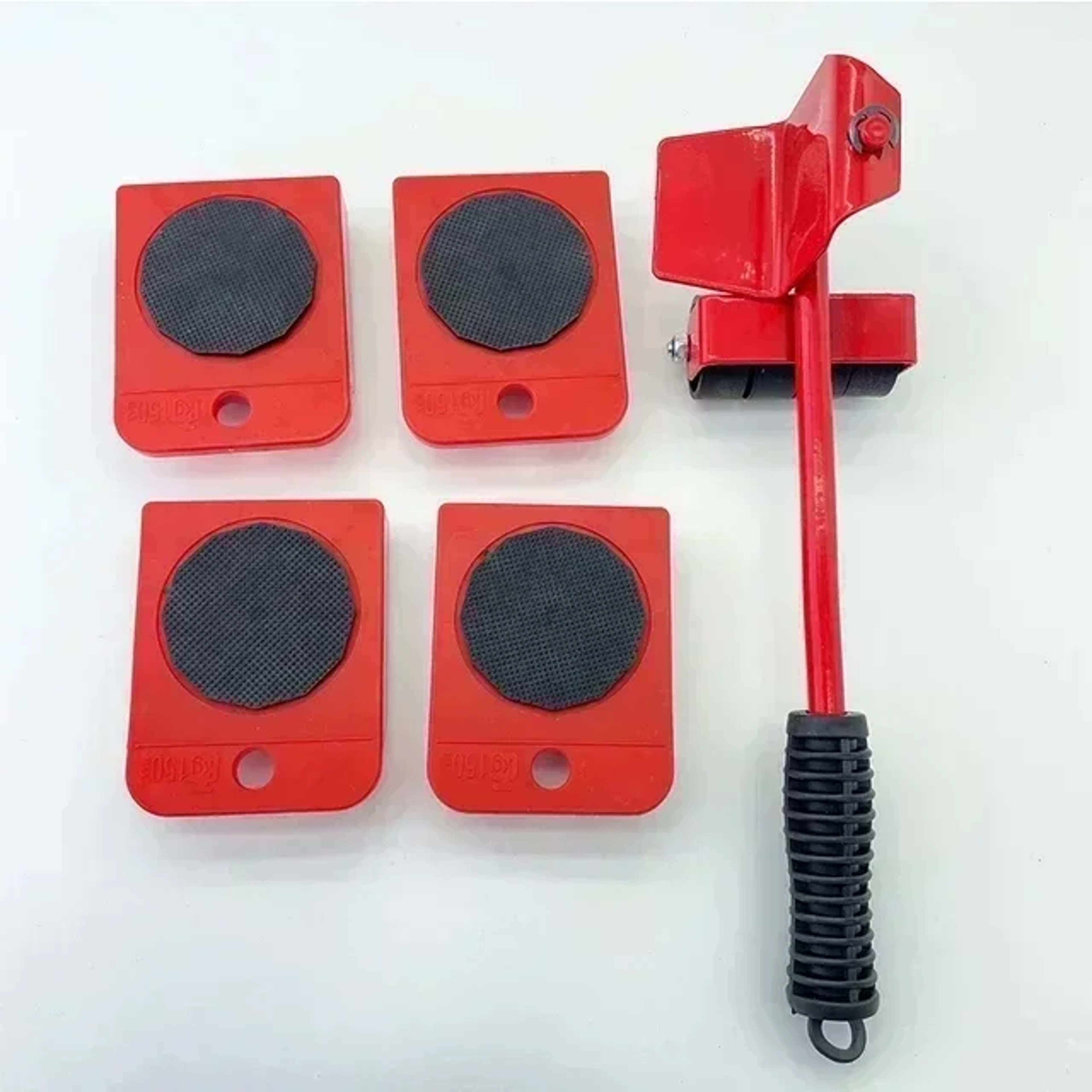 5Pcs/set Professional Furniture Mover Tool Set, Heavy Duty Moving Roller with Lifting Bar, Wheels for Effortless – view 9