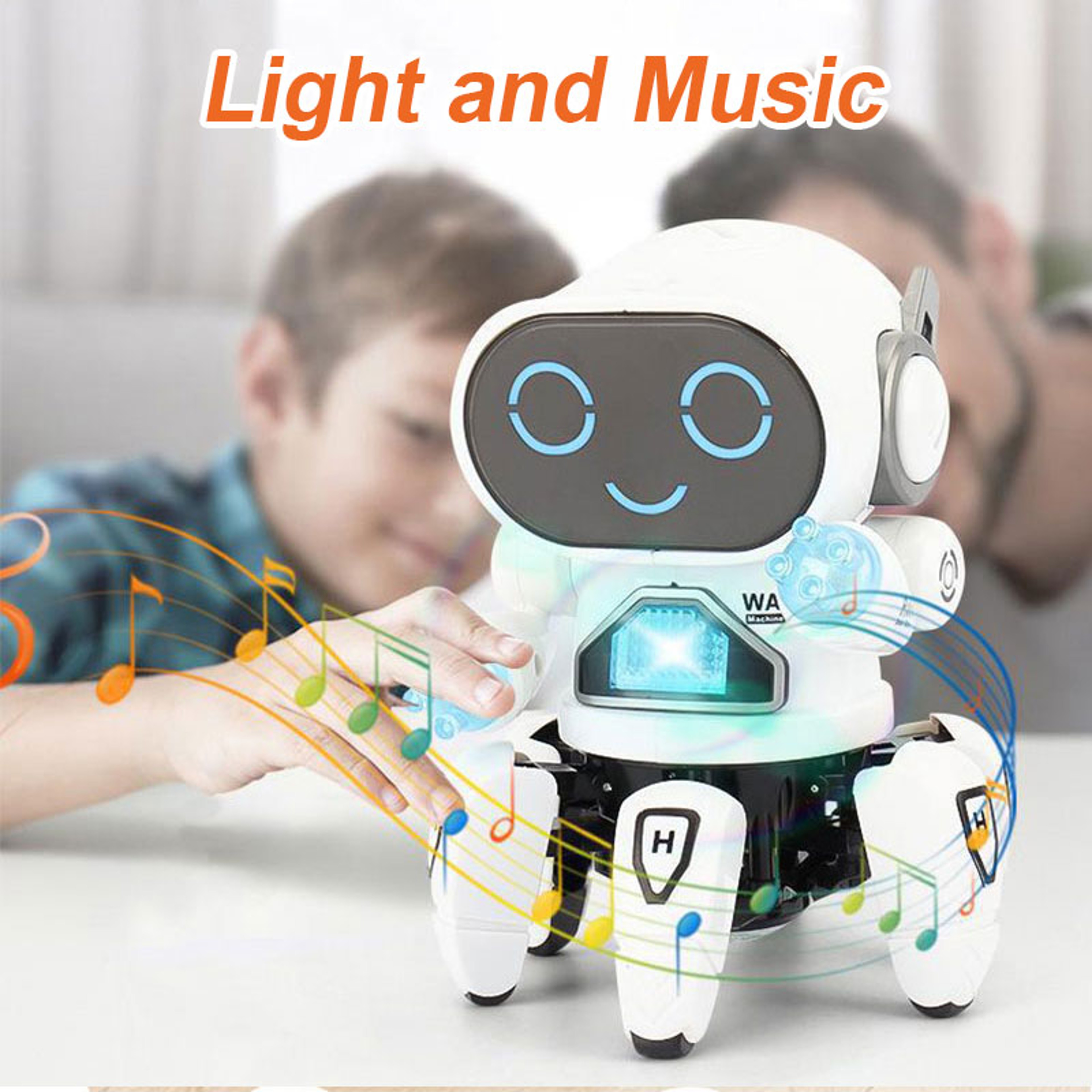 Dance Music 6 Claws Robot, Octopus Spider Robot Vehicle with LED Lights, Singing, Dancing Toy for Kids, Birthday Gift – view 4