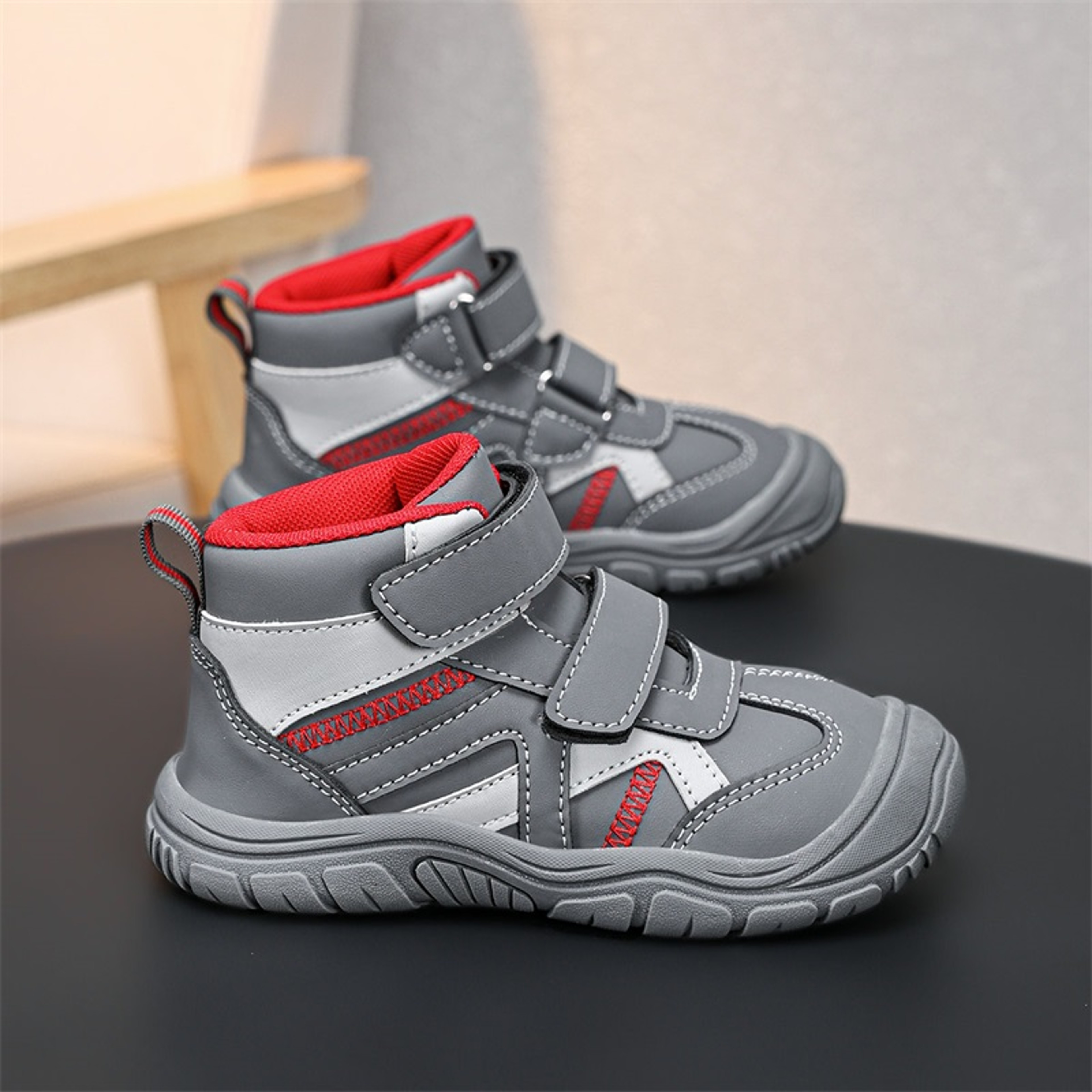 Kids Casual Sneaker Boots Boys Girls Autumn High Top Shoes Non Slip Comfortable Sports Boots for Children – view 3