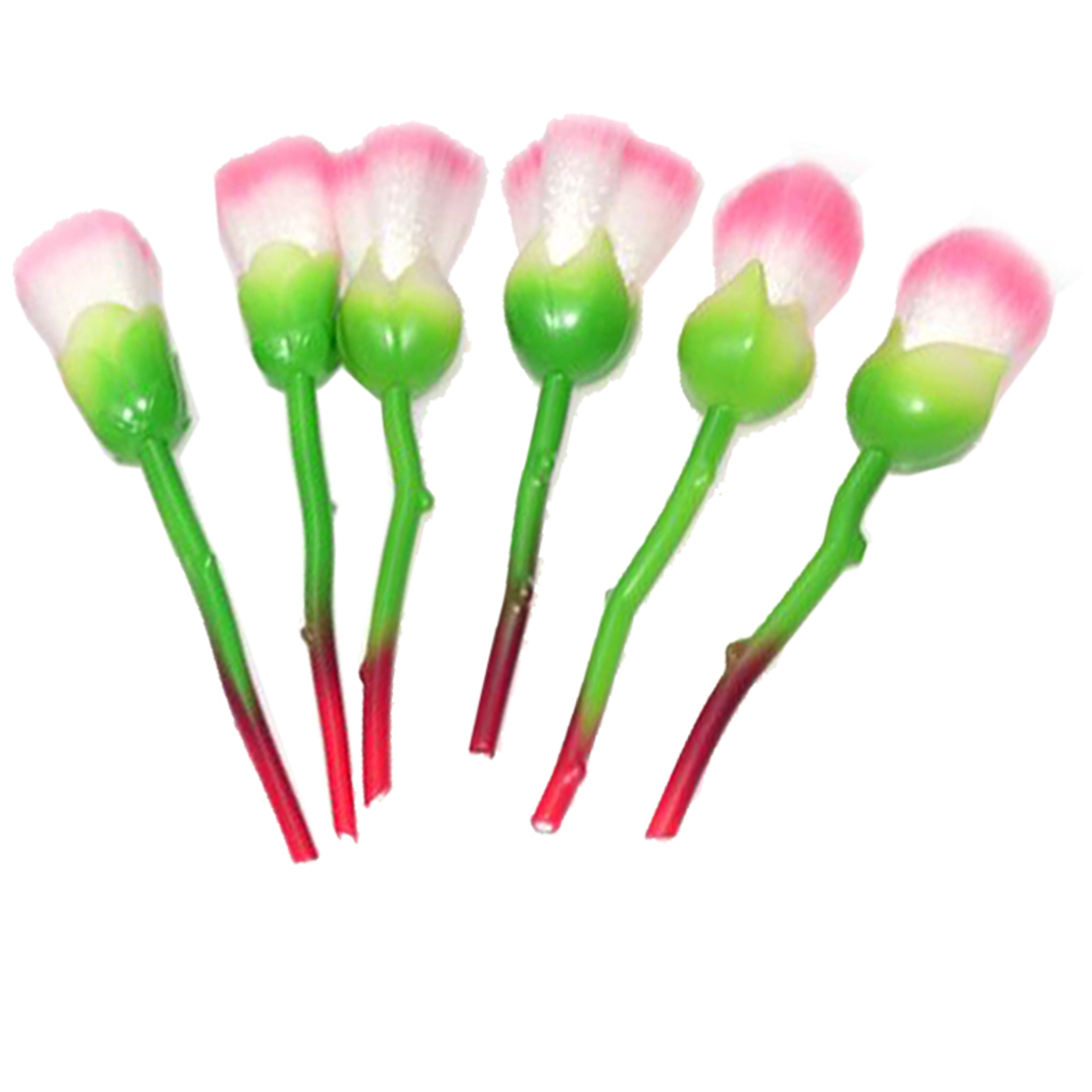 6pcs Rose Flower Makeup Brush Set, Professional Face Foundation Colour Powder Eye Shadow Cosmetic Blush Brushes – view 5