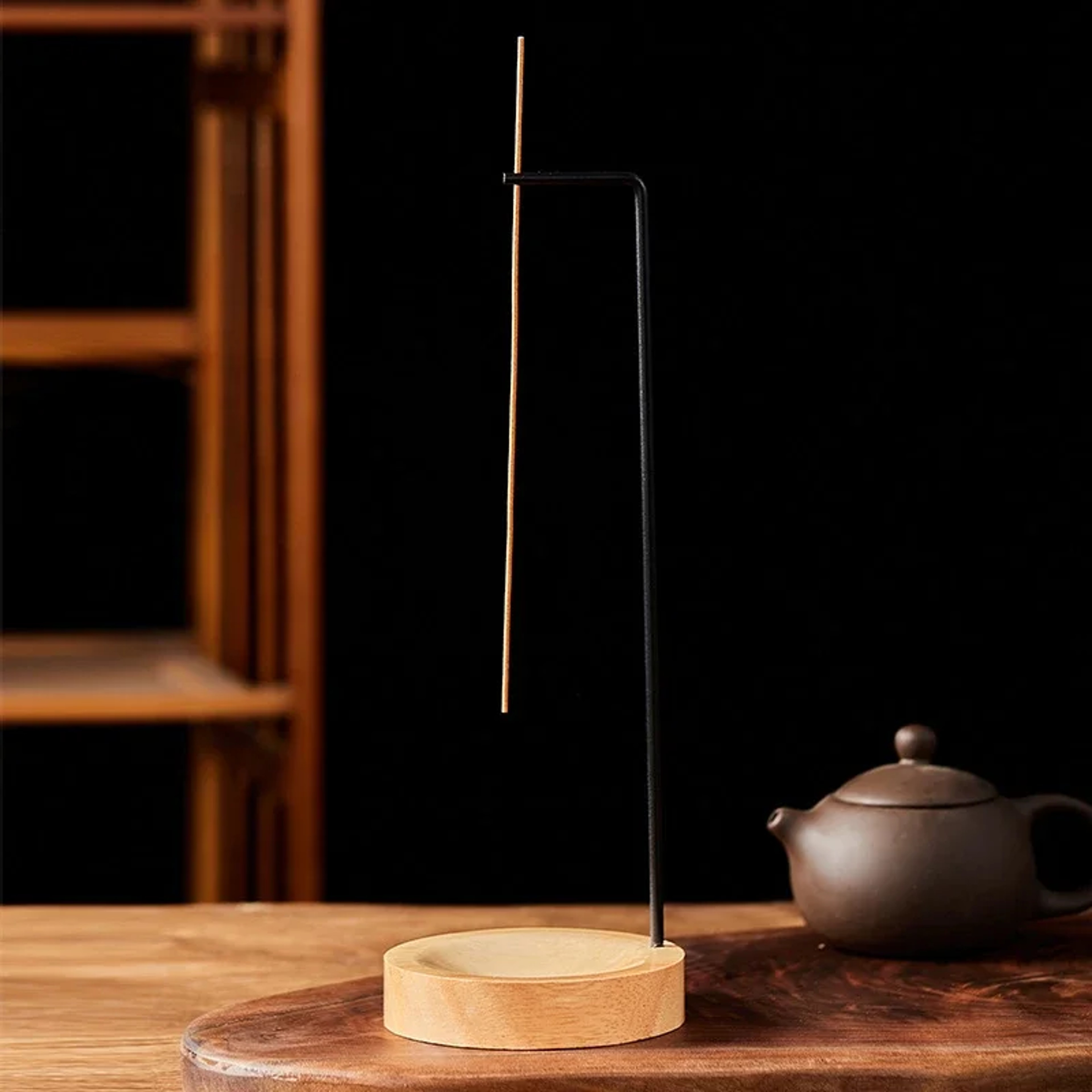 Creative Upside Down Incense Burner Wooden Round Incense Stick Holder, Tray for Home, Yoga, and Bedroom Decoration Craft – view 9