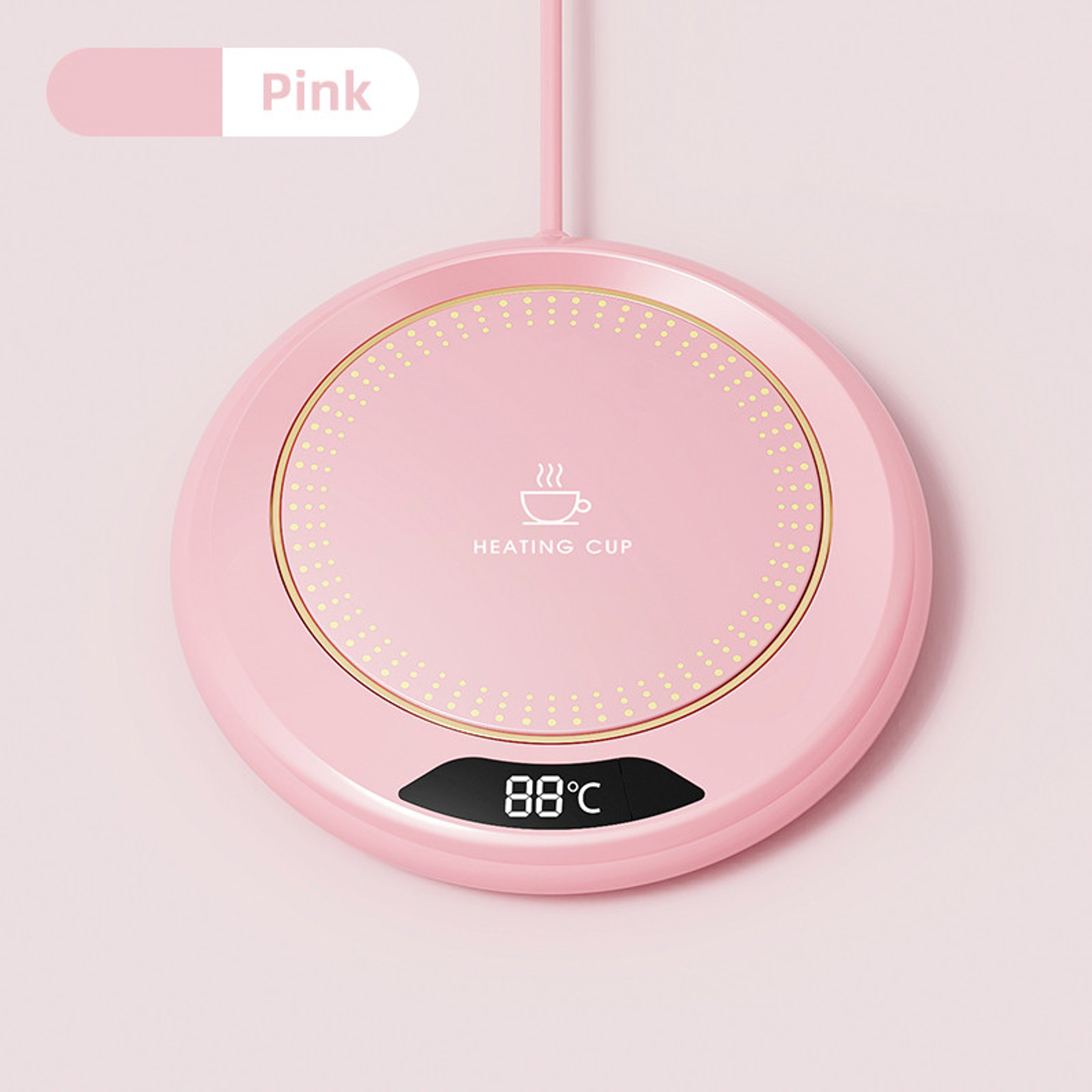 1PC Thermostatic Heating Coaster USB, 3-Speed Adjustment (55°-75°), Home & Office Heating Cup Mat for Coffee & Tea – view 8