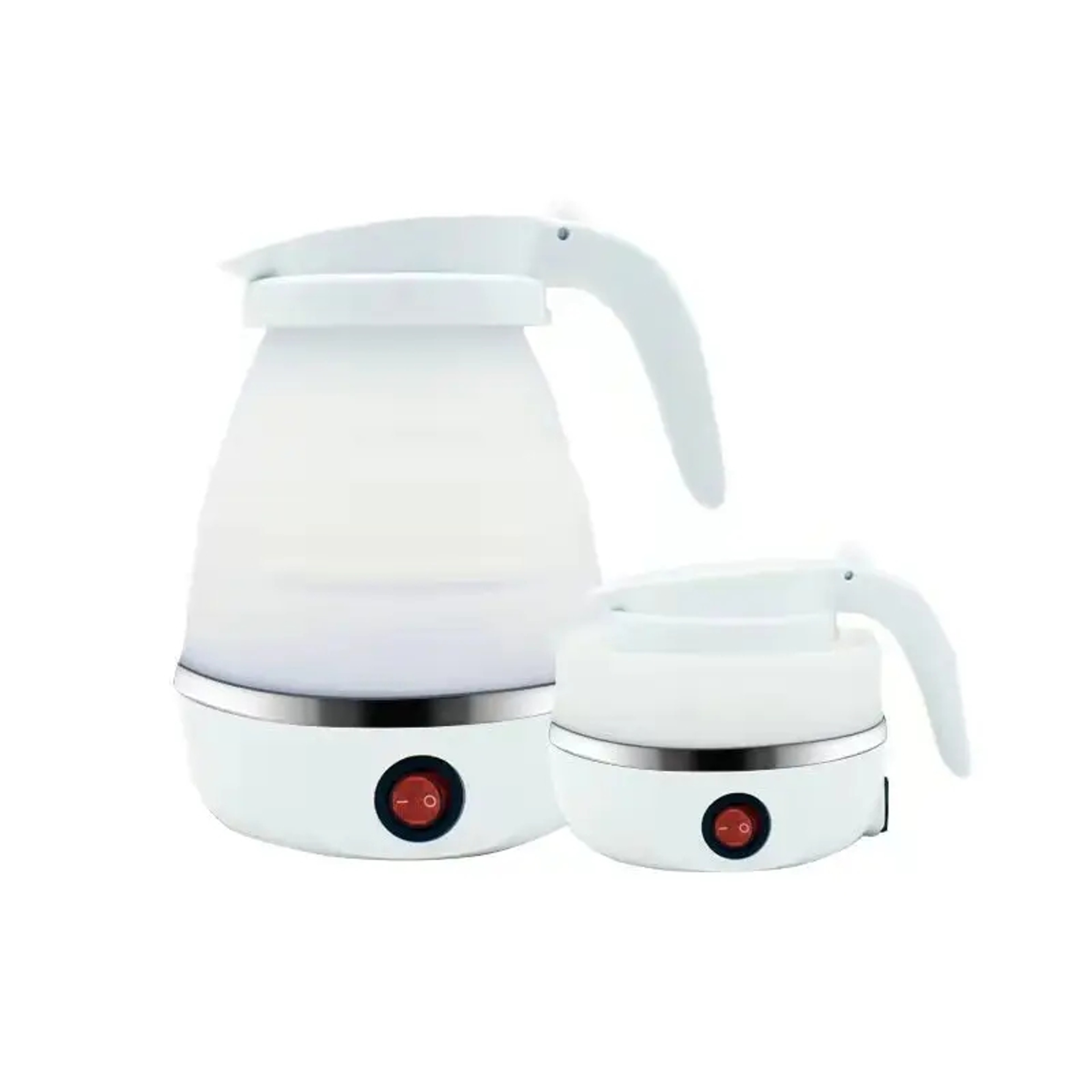 220V 06L Mini Folding Kettle 600W Portable Silicone Electric Kettle For Travel  Home Fast Boil Wate 1