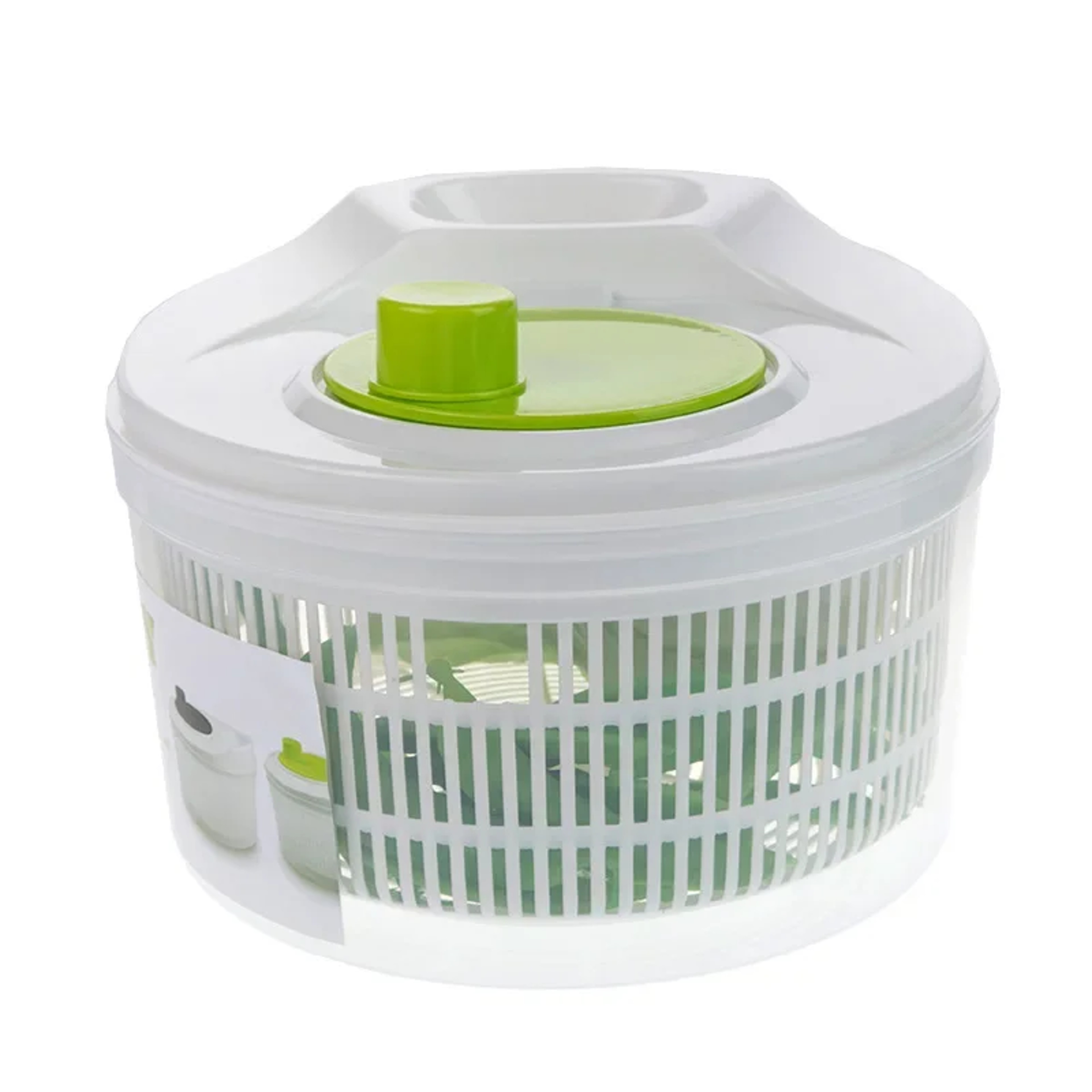 Salad Spinner for Leafy Vegetables, Lettuce Washer, Dryer Basket, Kitchen Greens Drainer and Vegetable Strainer Crisper – view 6