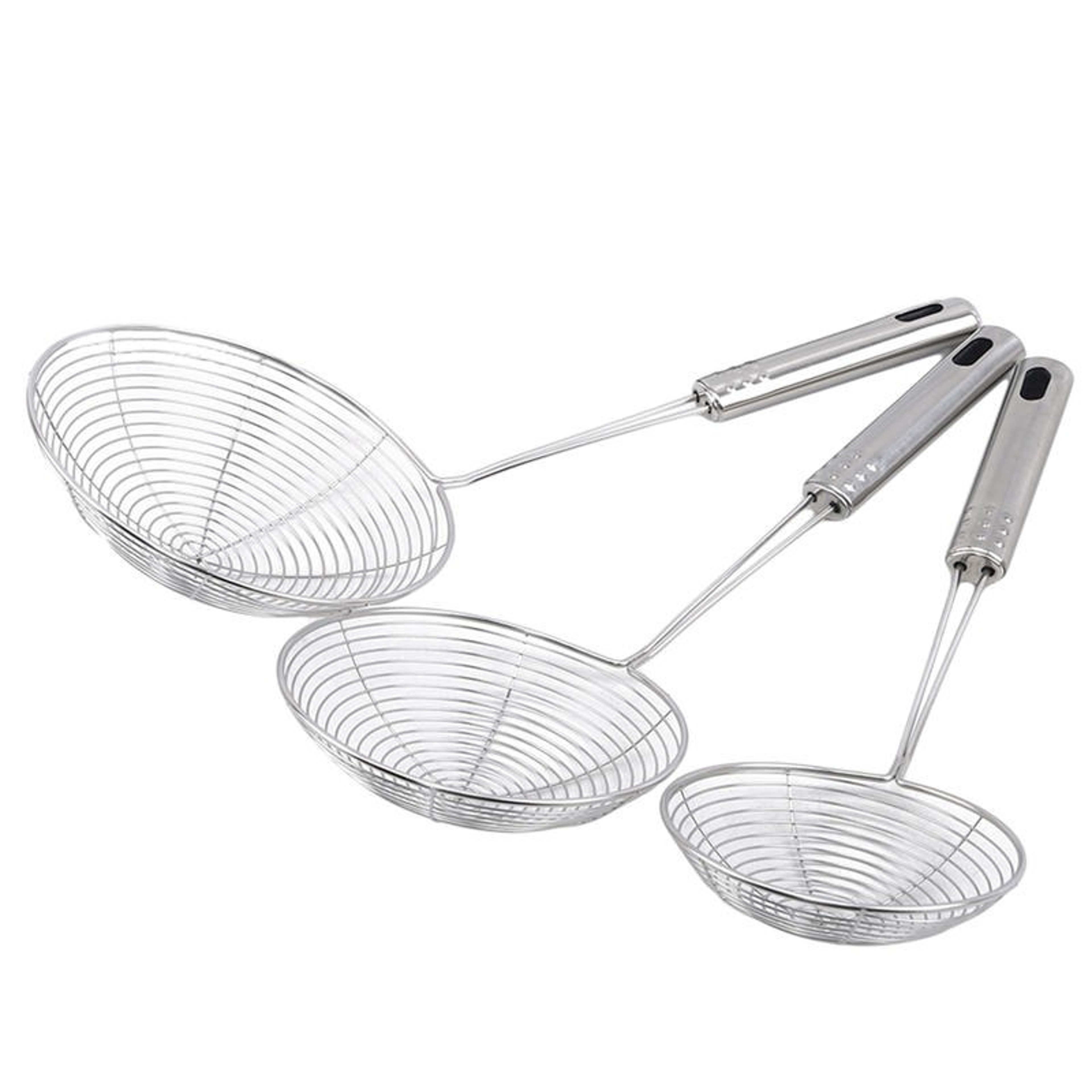 Professional Grade Stainless Steel Frying Strainer, Wire Mesh Skimmer, Colander Spoon for French Fries, Kitchen Supplies – view 6