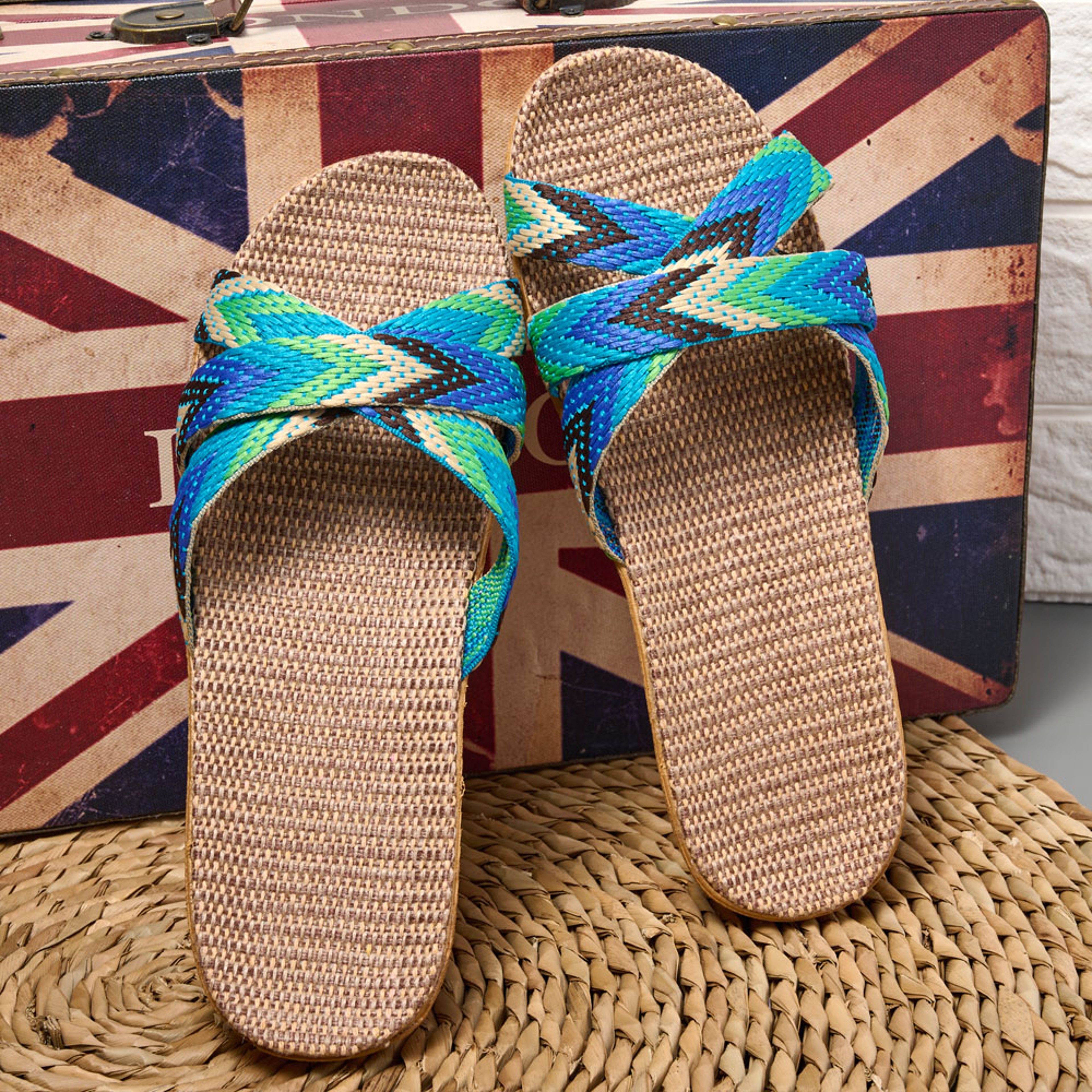 Womens Lightweight Linen Slippers Breathable Indoor Home Shoes For Women Couples 0