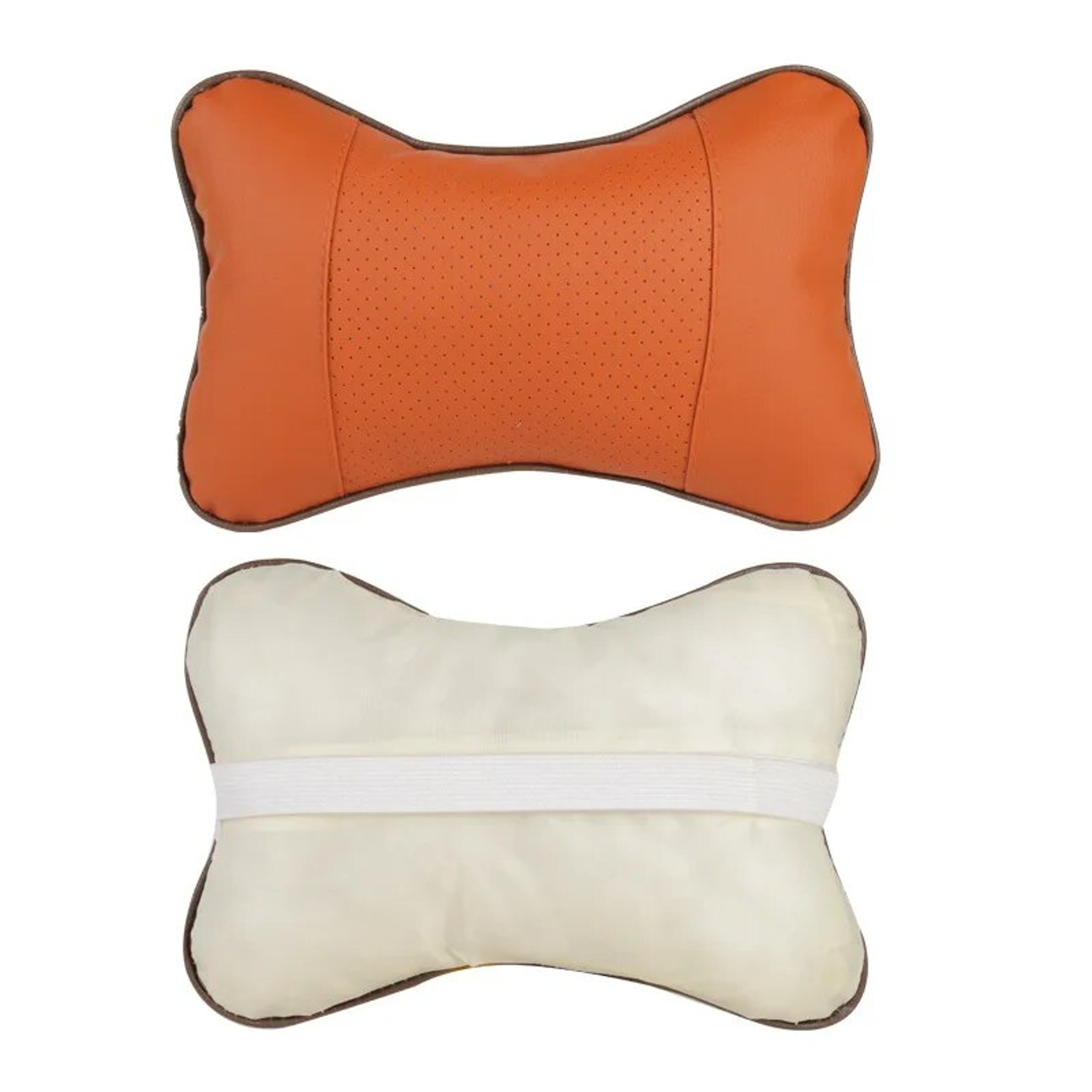 Universal Car Neck Pillow with Both Side Support, PU Leather Headrest for Head, Neck Pain Relief, 1pcs Pack Filled Fiber – view 3