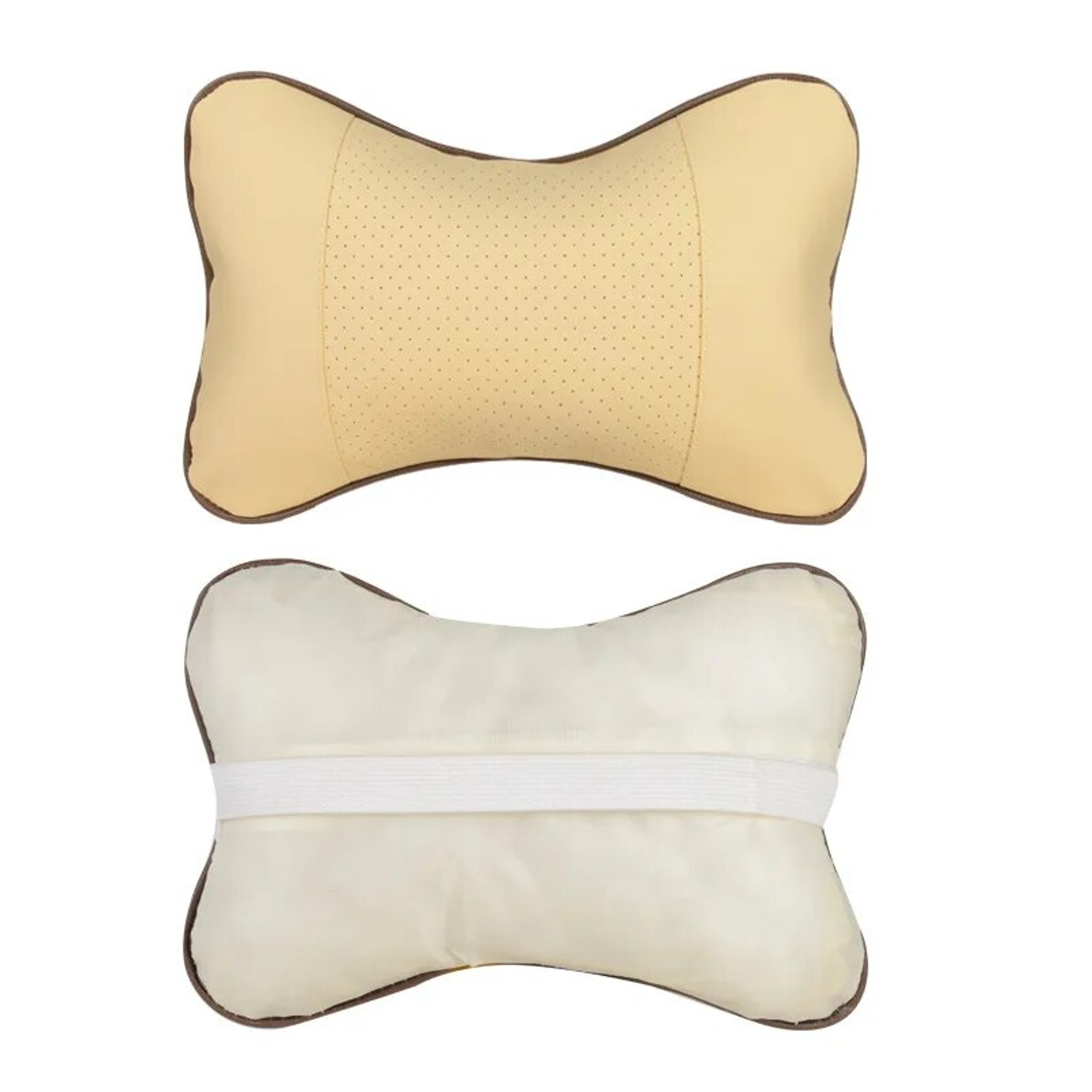 Universal Car Neck Pillow with Both Side Support, PU Leather Headrest for Head, Neck Pain Relief, 1pcs Pack Filled Fiber – view 4