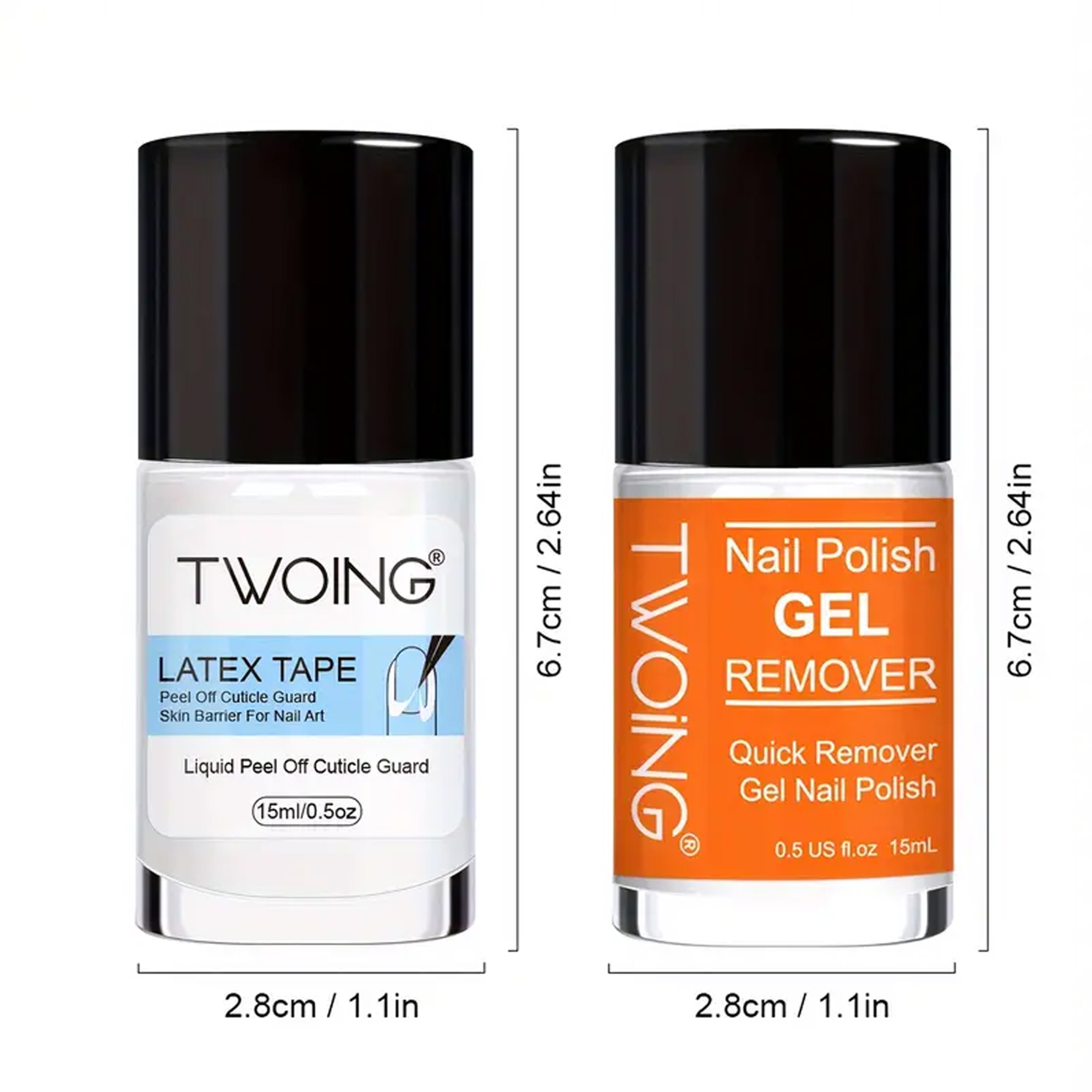 Nail Polish Gel Remover Set, Fast Quick Remover Polish, With Gel Nail Polish Remover, Nail Latex Tape for Nail Salon – view 6