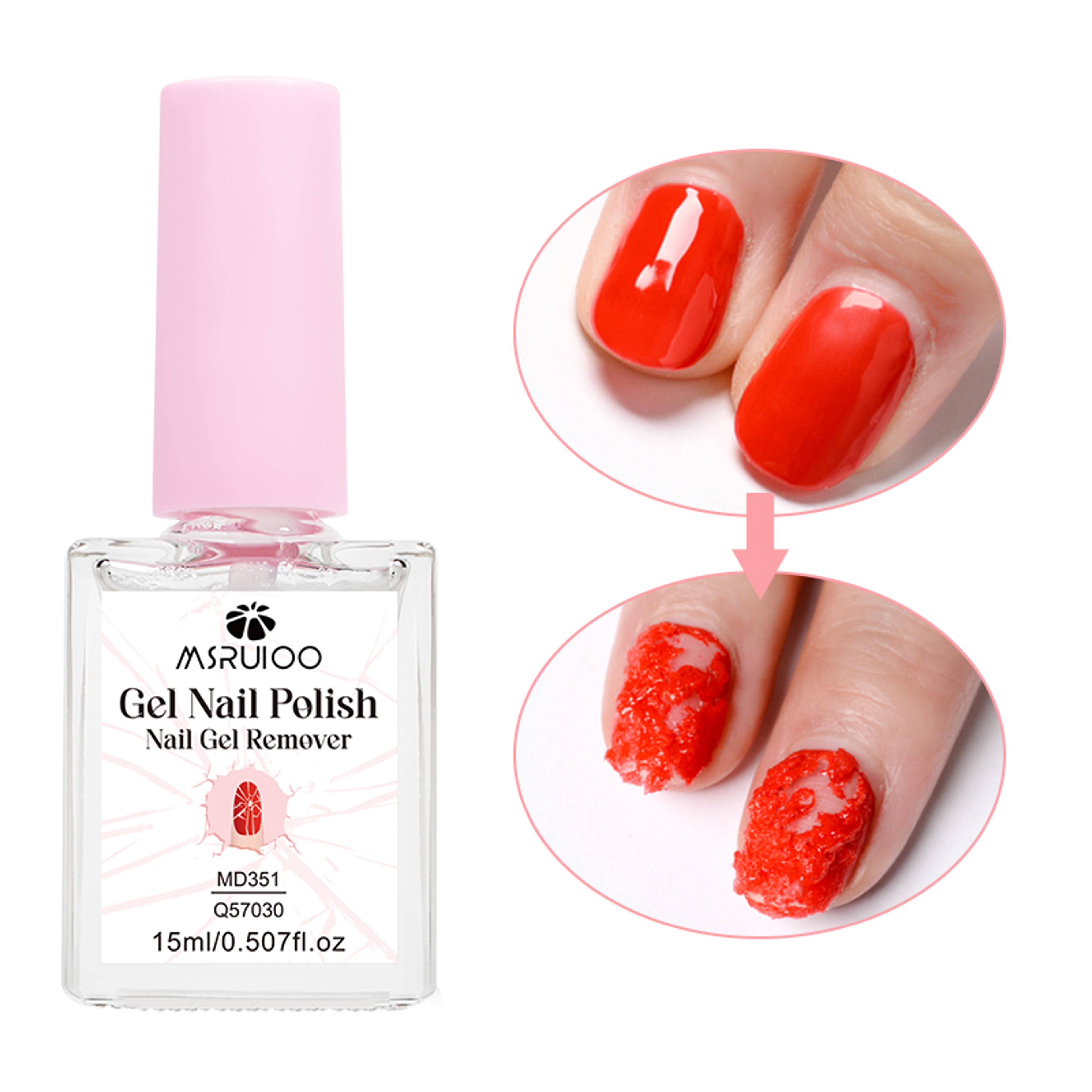 15ml Nail Gel Remover in Glass Bottle, Just 3 to 5 Minutes Fast Nail Art Gel Removal Degreaser for Easy Manicure – view 7