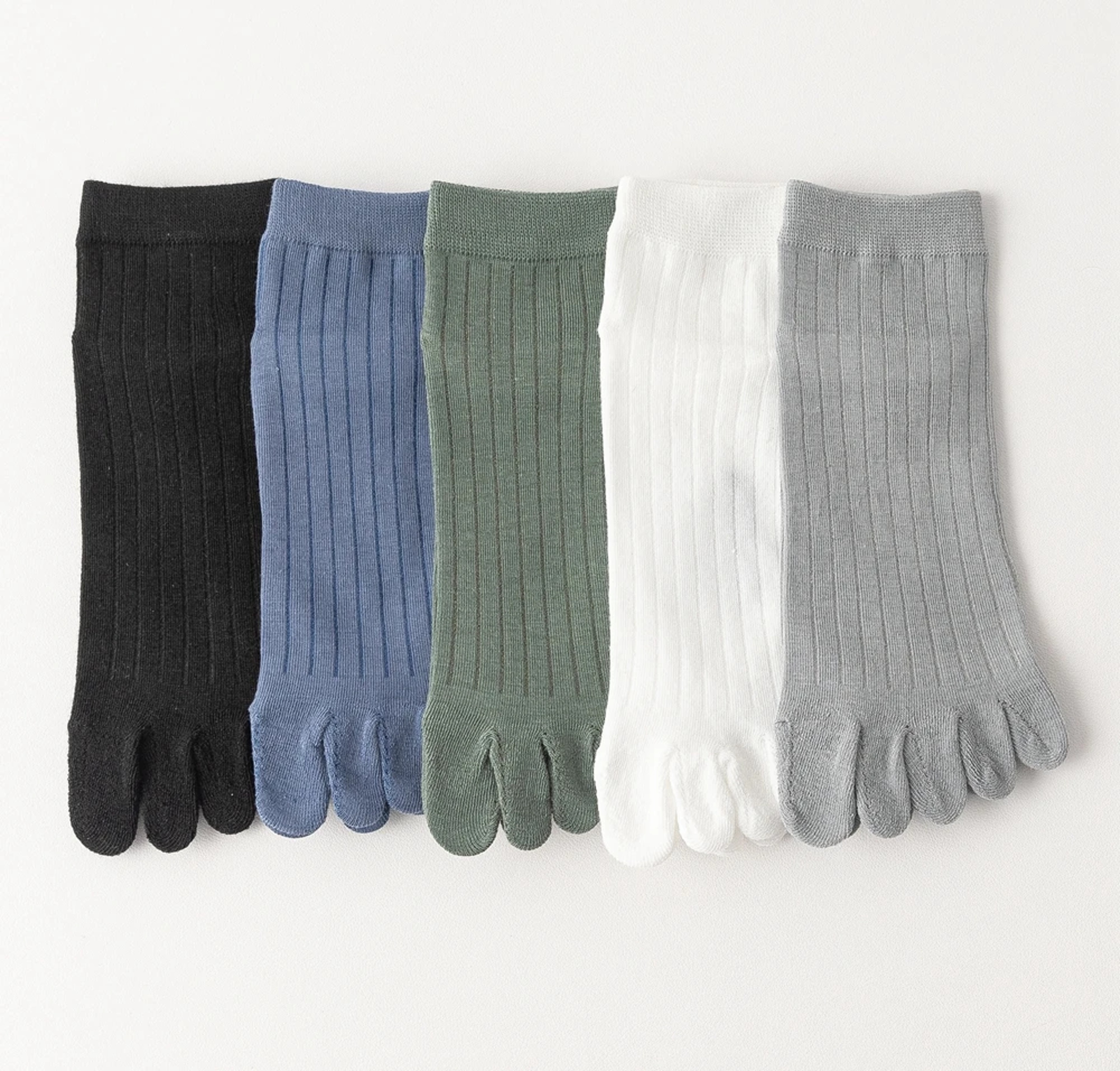 5 Pairs Mens Five Finger Socks, Summer Thin Cotton Toe Socks with Separate Fingers, Low Cut Ankle Sports Socks – view 9