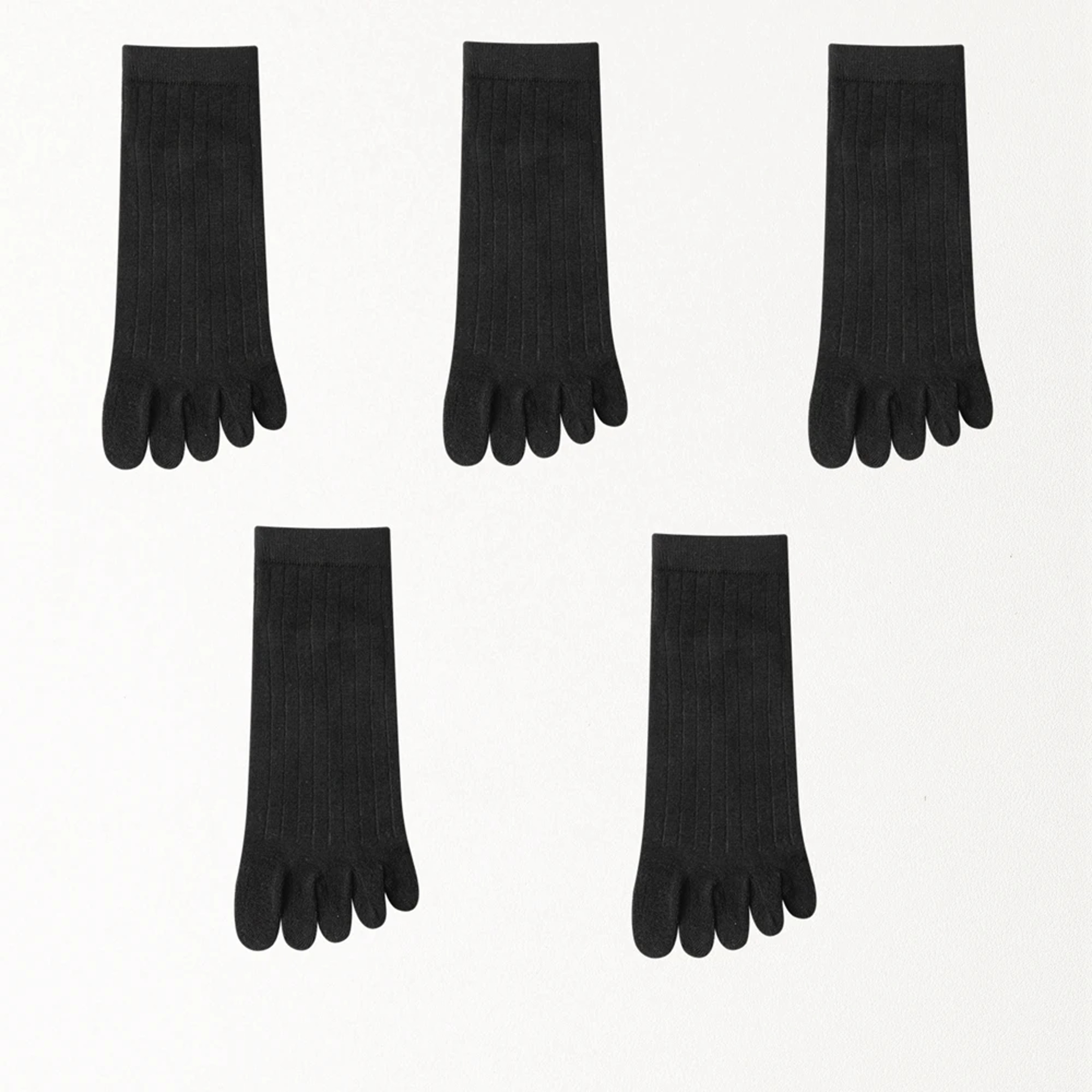 5 Pairs Mens Five Finger Socks, Summer Thin Cotton Toe Socks with Separate Fingers, Low Cut Ankle Sports Socks – view 11