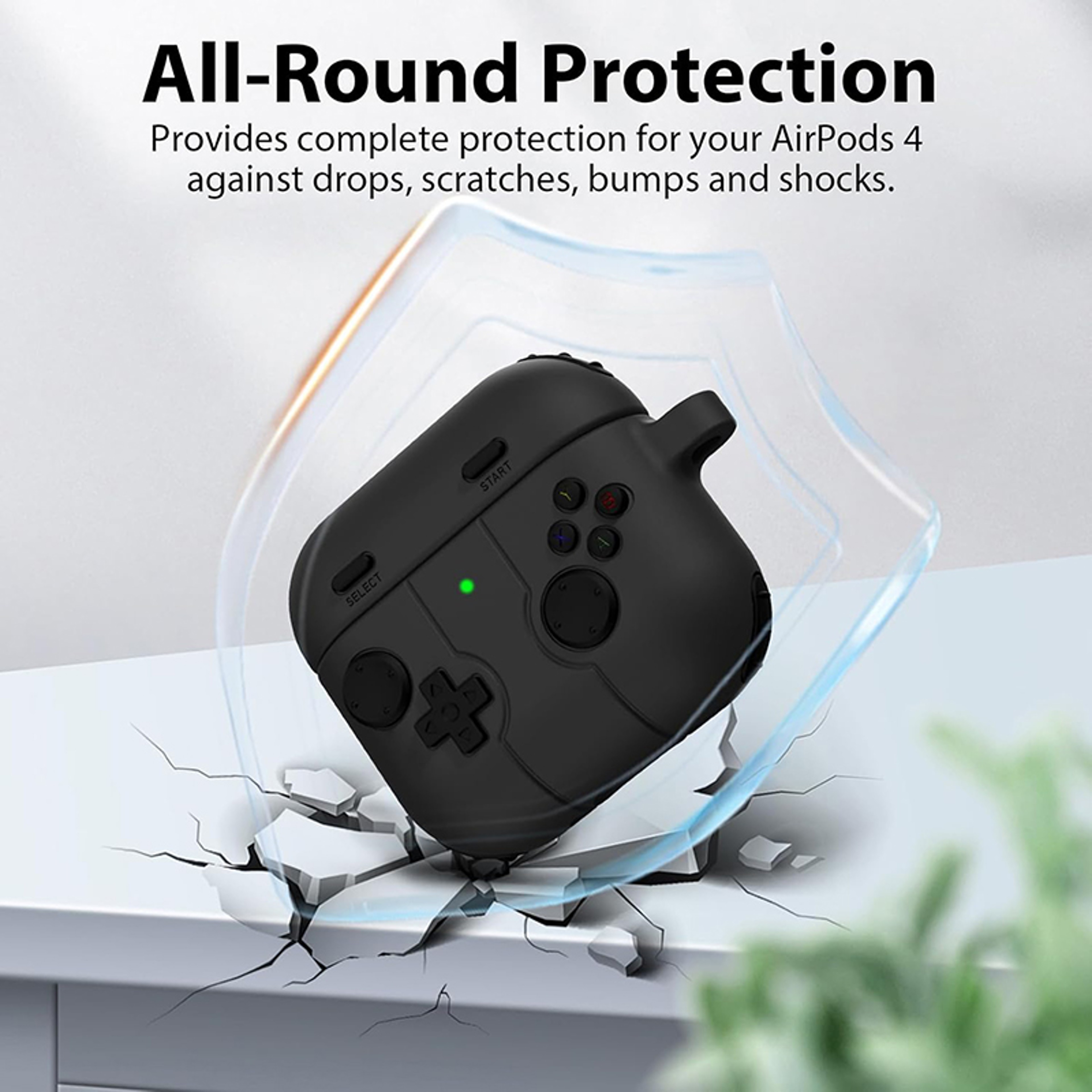 Cute Cartoon 3D Gamepad Silicone Shockproof Earphone Case For Airpods 4, Cover For Airpods 1 2 3 Airpods Pro 2 – view 3