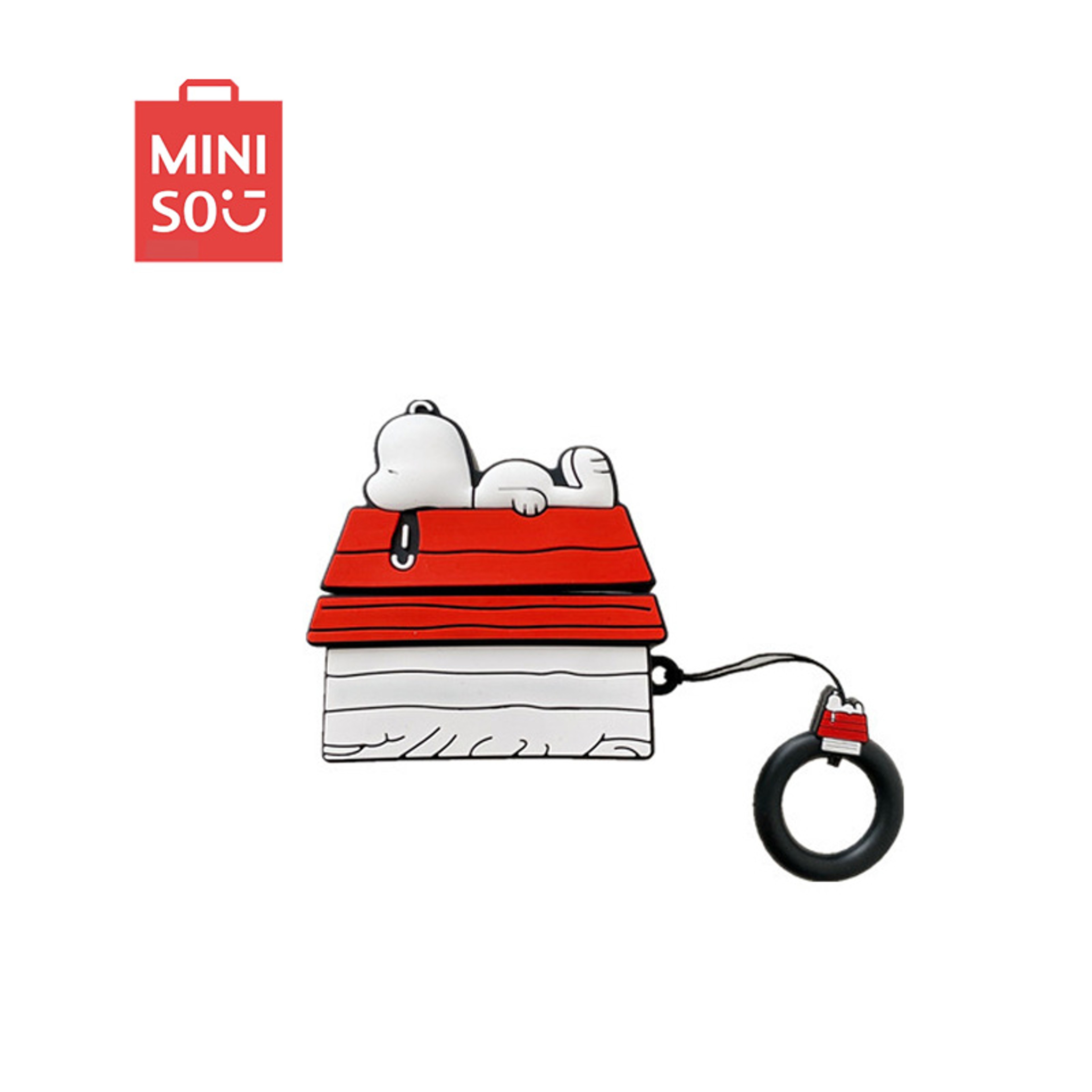 NEW MINISO Snoopy Airpods Pro Case 1 2 3, Cartoon Silicone Wireless Bluetooth Earbuds, Protective Cover with Lanyard – view 6