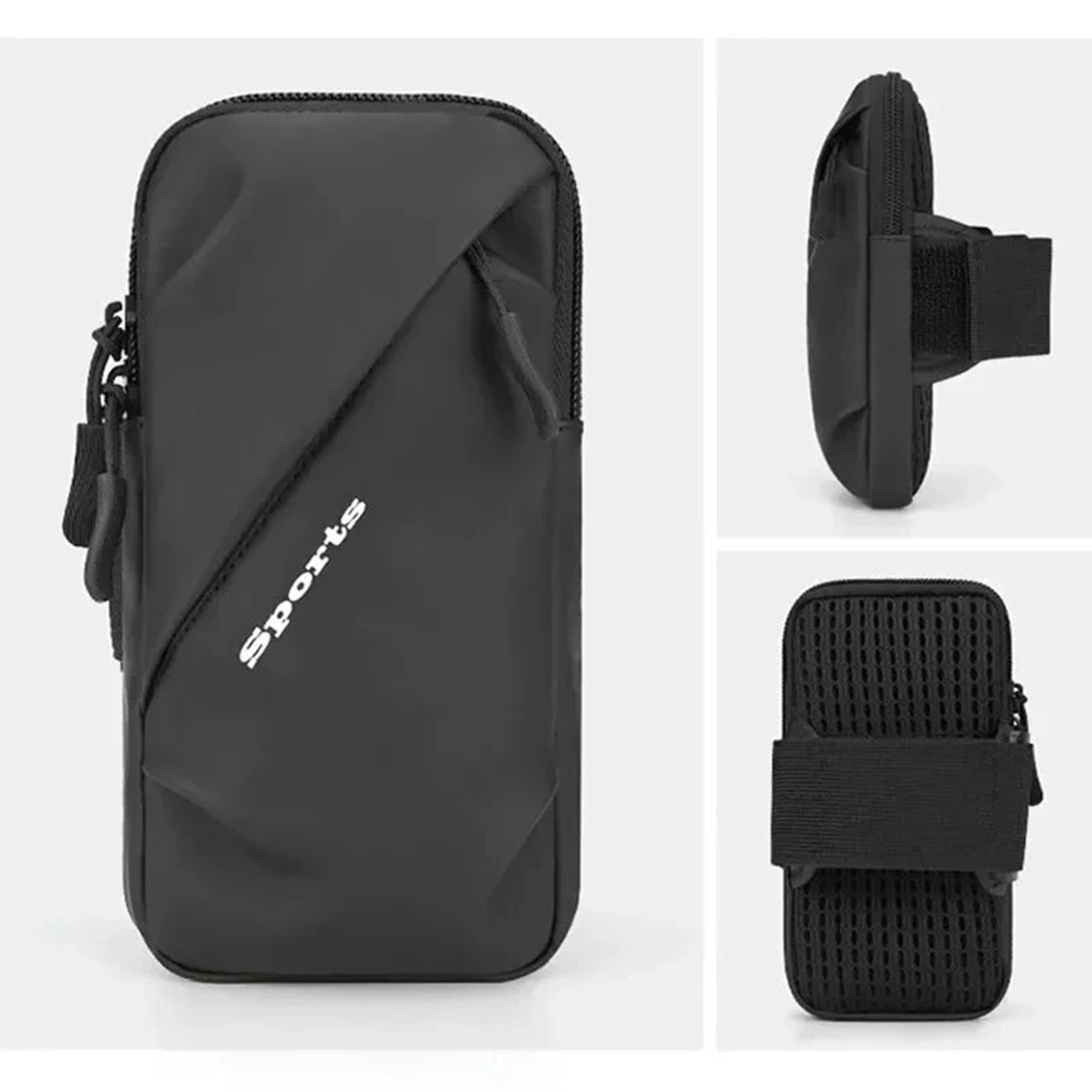 PU Sports Armband Phones Arm Bag, Running Phone Holder Jogging Bags for iPhone, Samsung Universal Waterproof Running – view 5