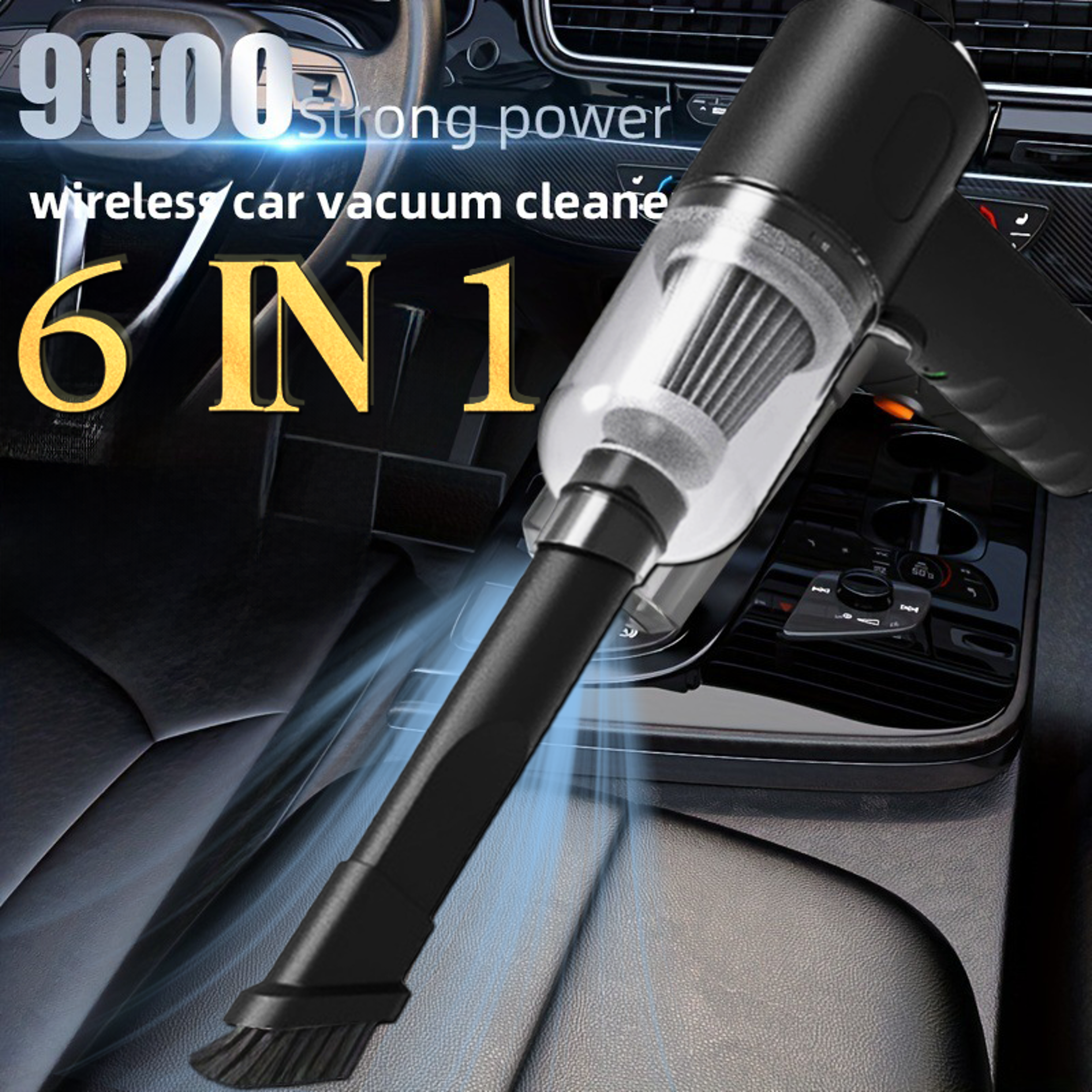 Car Vacuum Cleaner Suction Blow Portable Wireless Handheld Charging Mini Small Auto Vacuum Aspirado 0