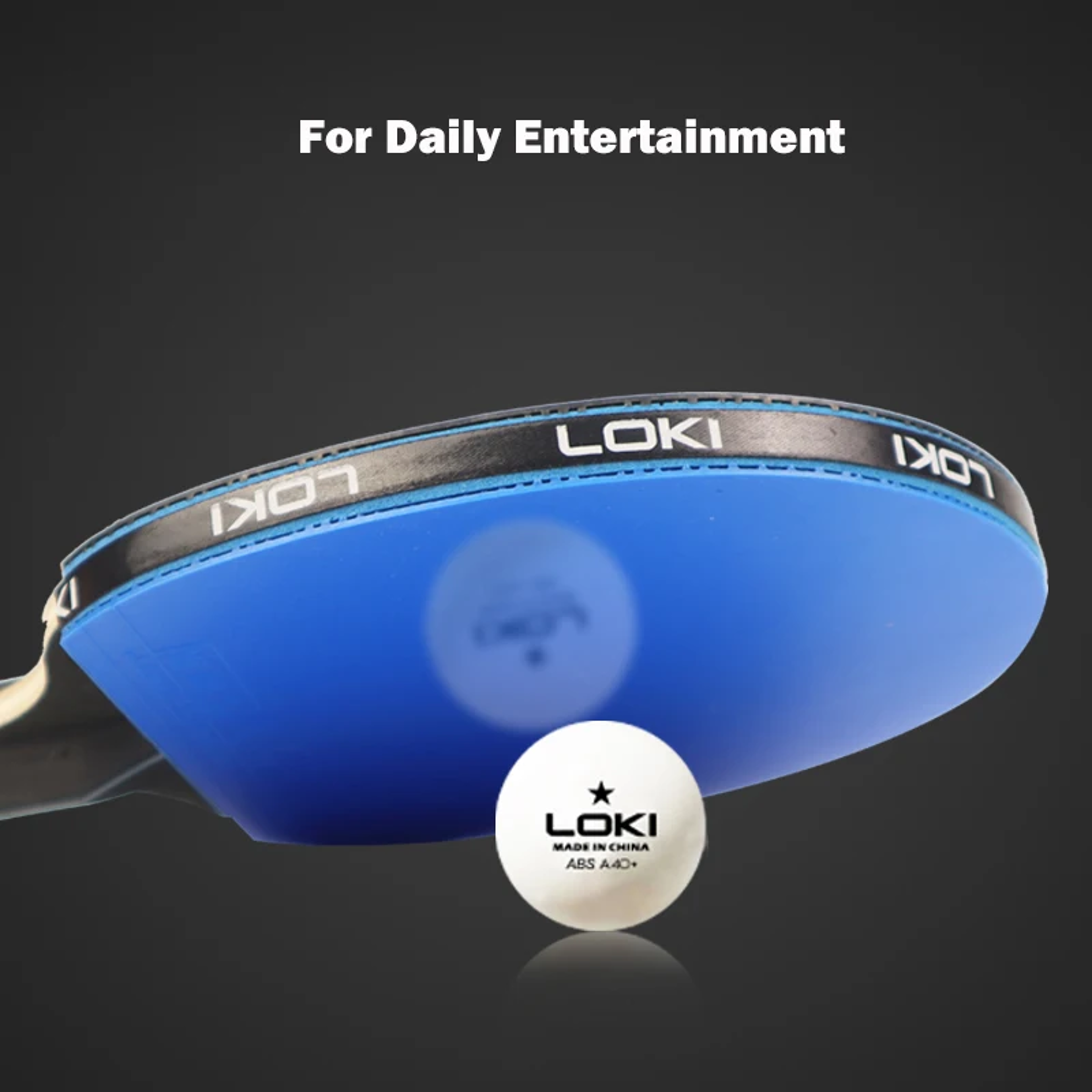 LOKI K5000 Table Tennis Racket Set Home Entertainment Ping Pong Rackets With Premium Blue Rubber 1