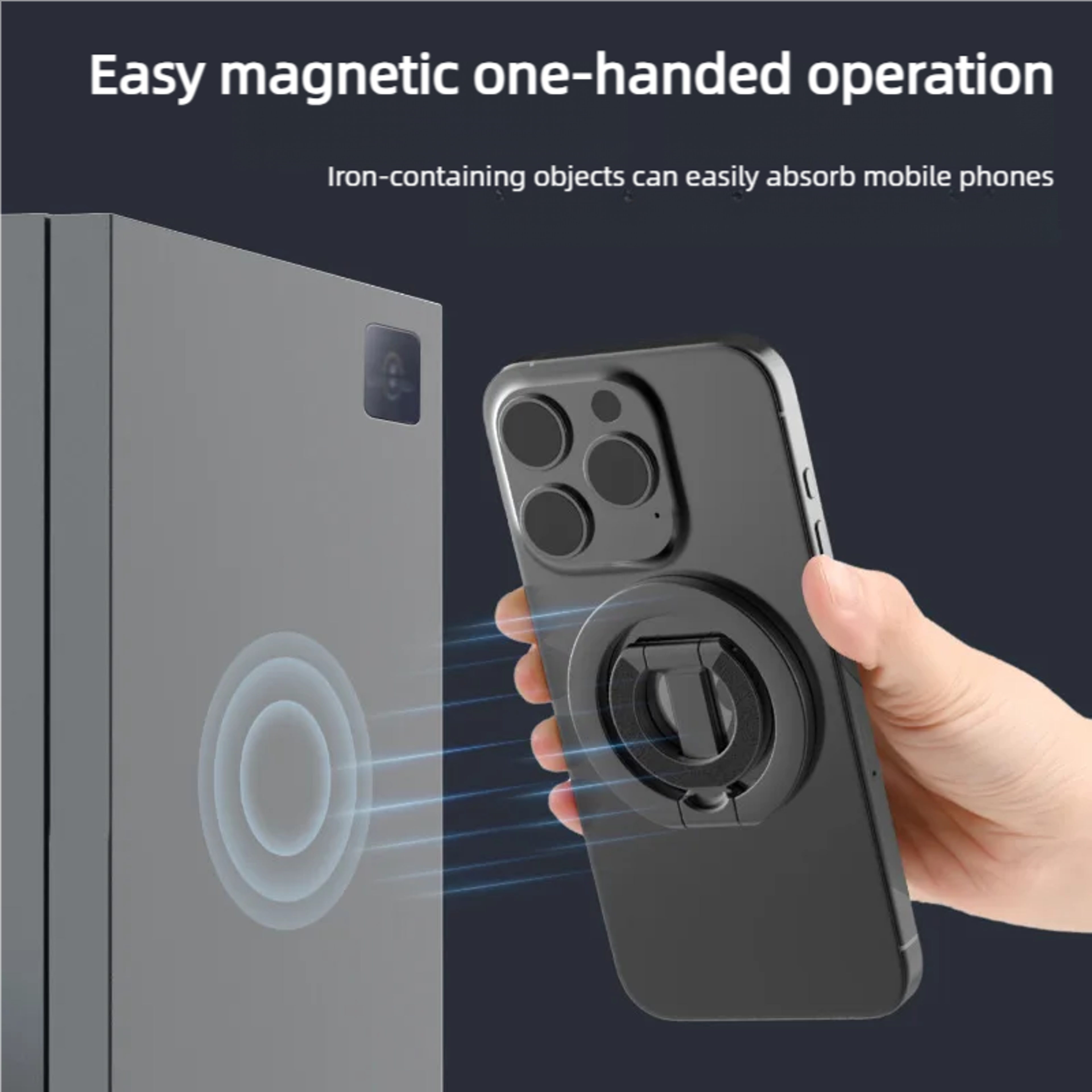 MagSafe Double Sided Magnetic Phone Ring Holder Cellphones Stand for iPhone 15 Phone Accessories Support Telephone Grip – view 3