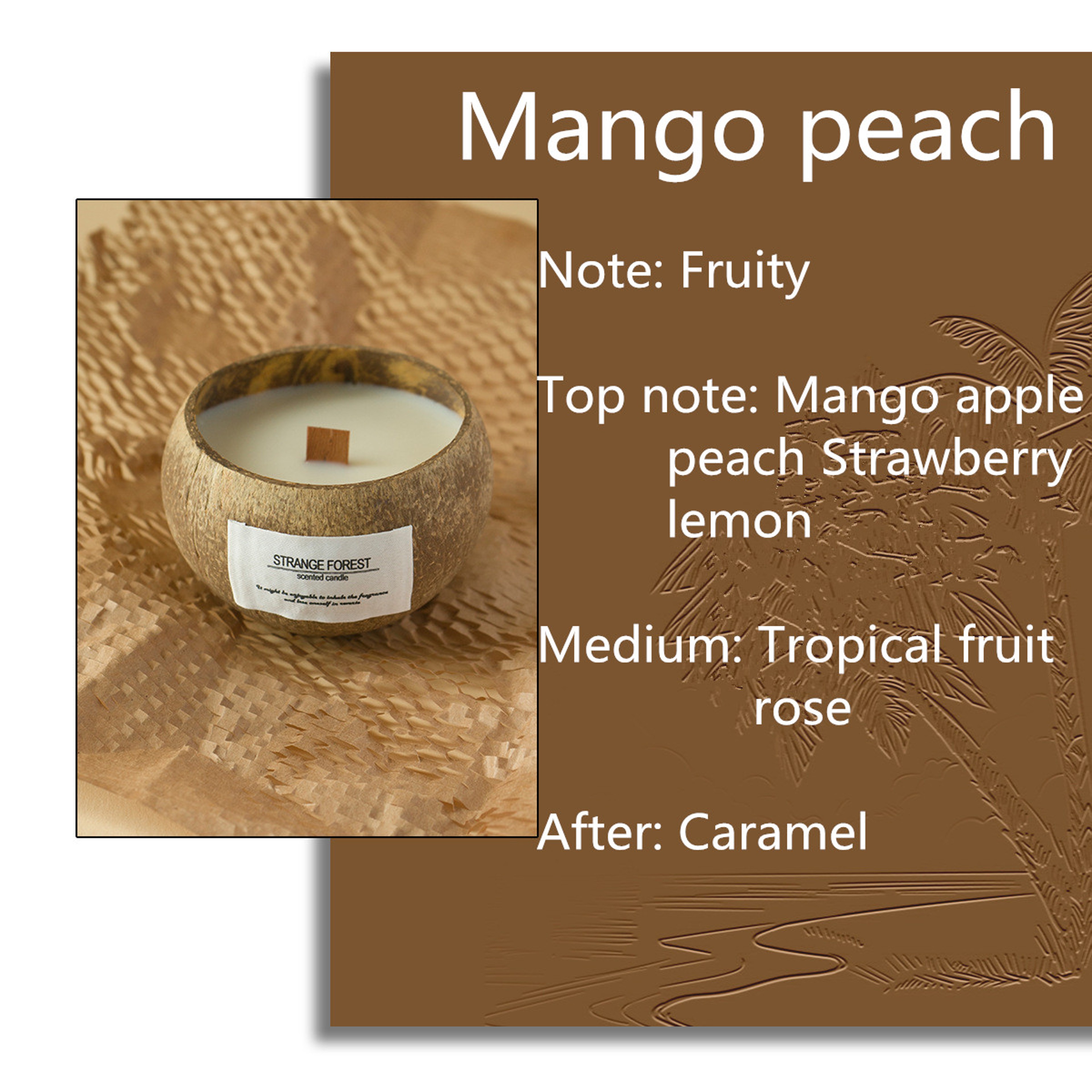 Handmade Coconut Shell Candle, Natural Soy Wax Aromatherapy Candle, Festival Gifts, Home Decoration, Gift – view 15