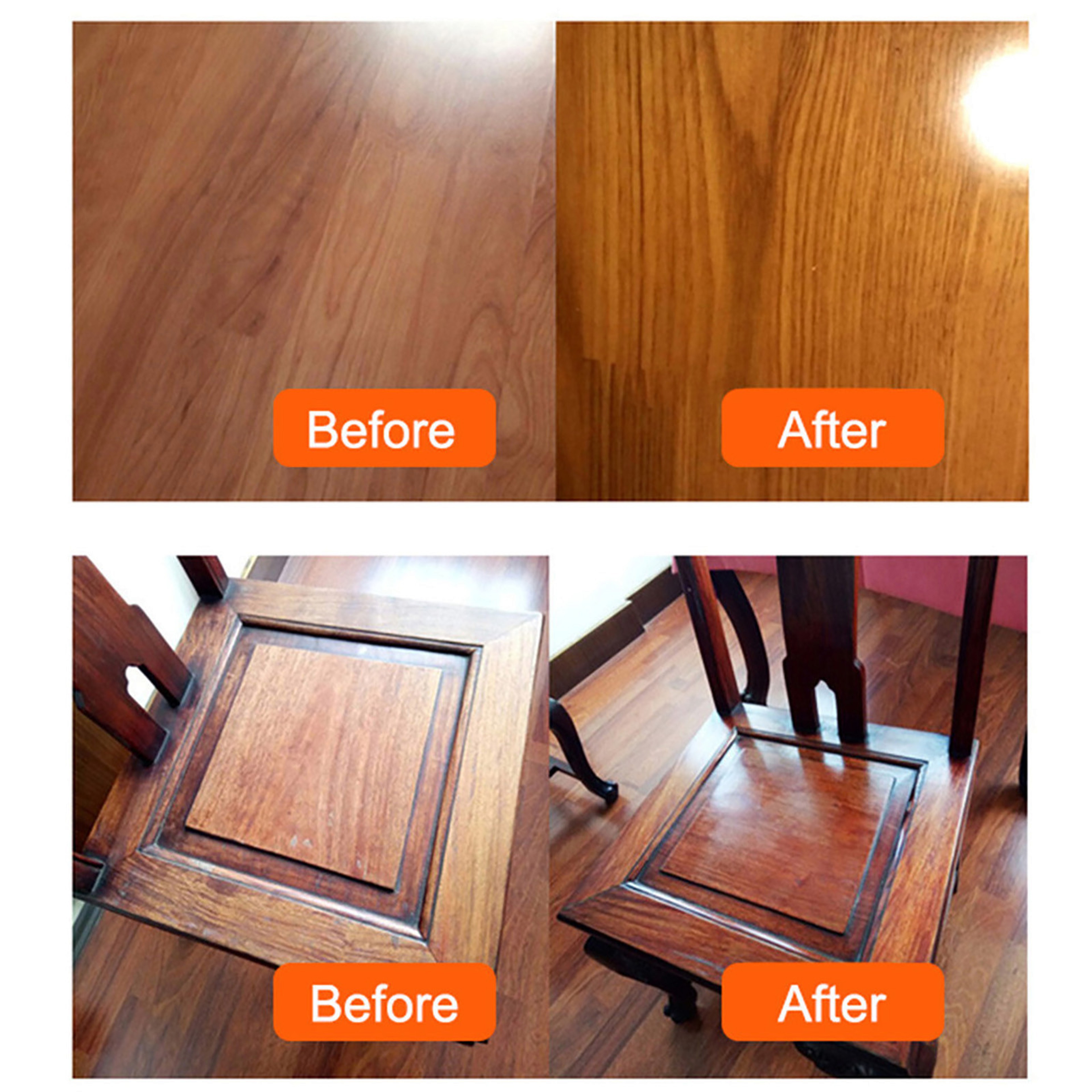 Organic Wood Seasoning Beewax, Natural Furniture Care Maintenance, Pure Wood Cleaning Polished Complete Solution – view 5