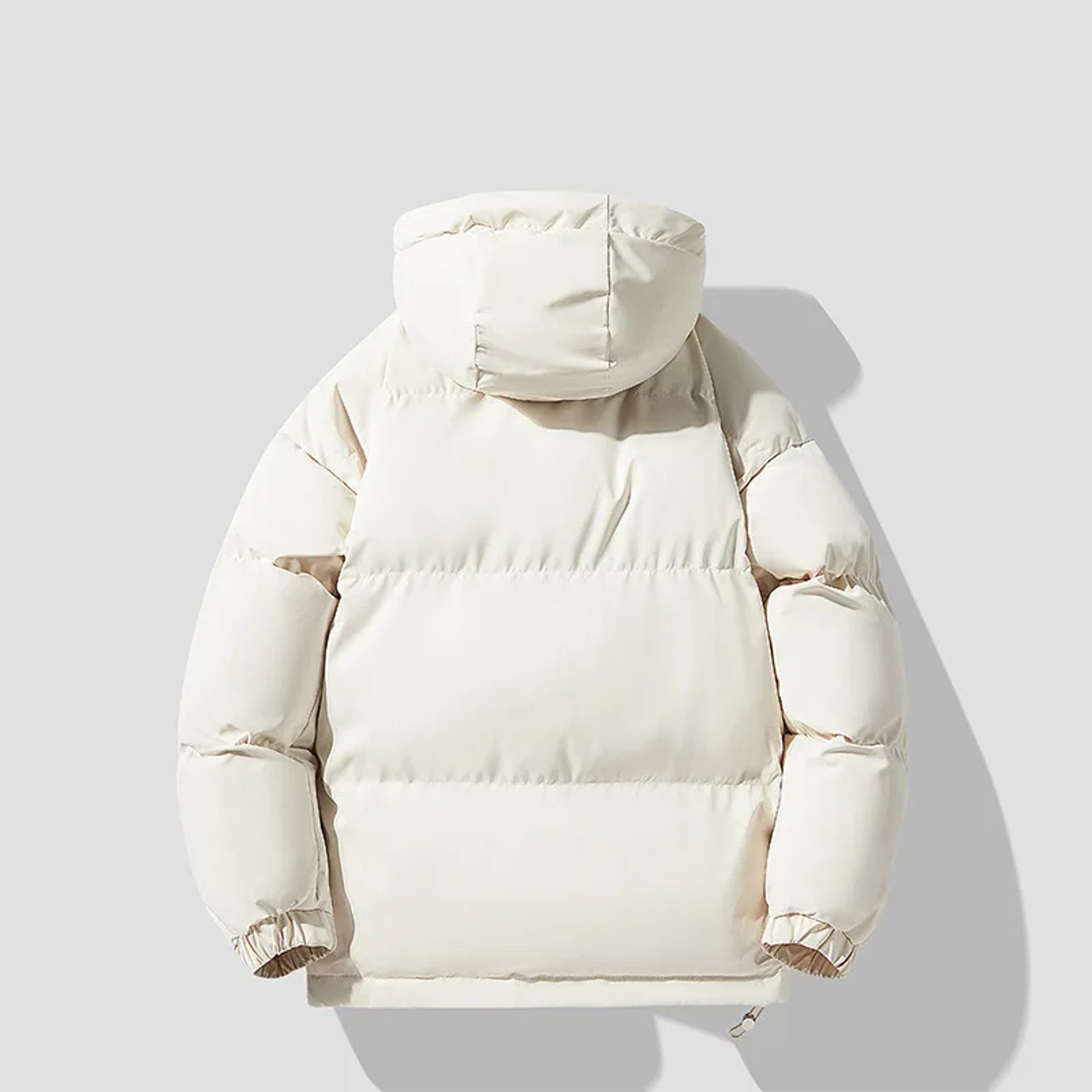 Thickened Down Cotton Padded Jacket, Autumn Winter Coat for Men and Women, Casual Loose Fit Hooded Puffer Jacket – view 4