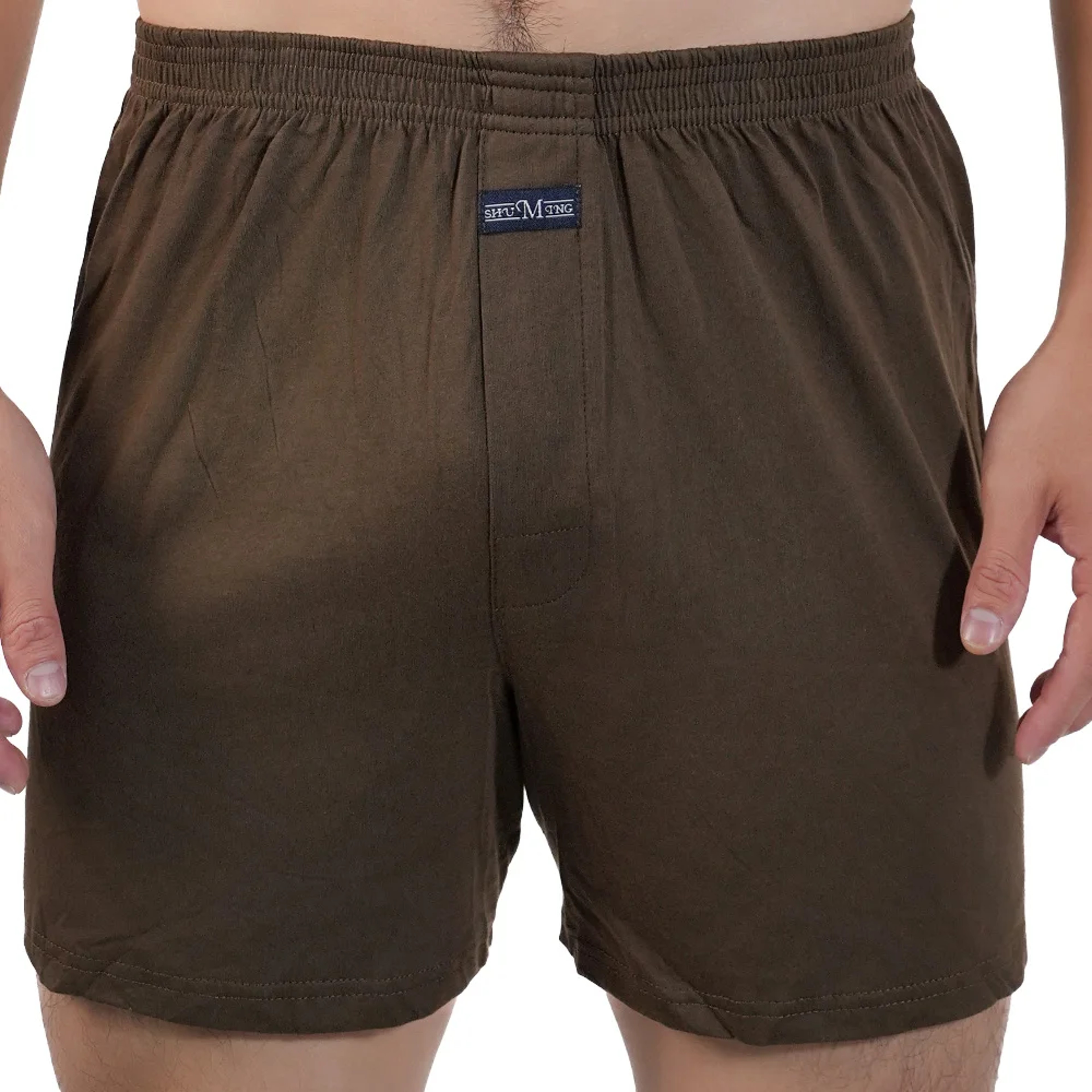 Mens Cotton Pajama Shorts Cotton Elastic Waist Short Pants Breathable Summer Sleepwear Casual Home  8