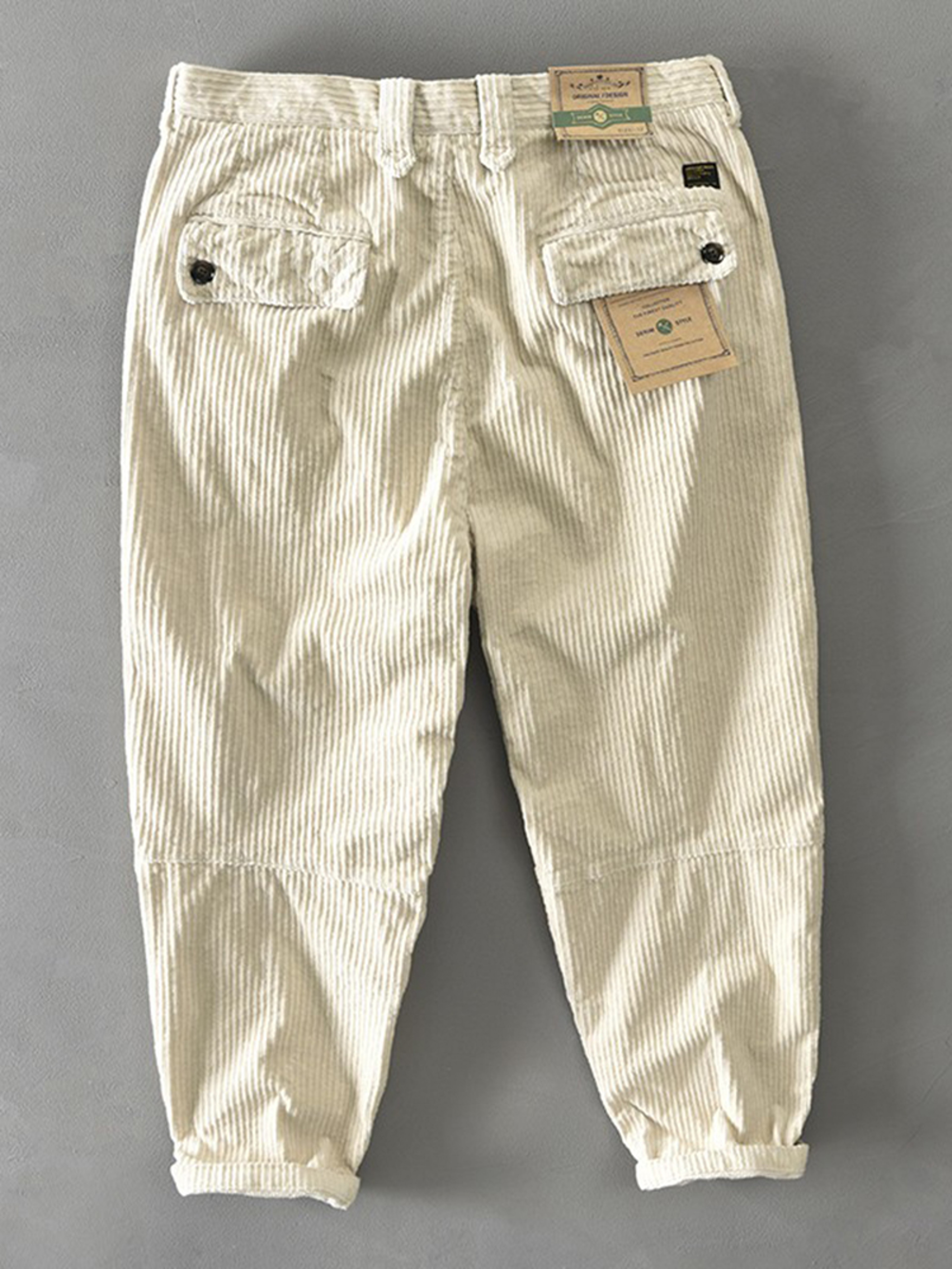 Men's Baggy Corduroy Pants, Thick Heavy Casual Trousers for Autumn Winter – view 5