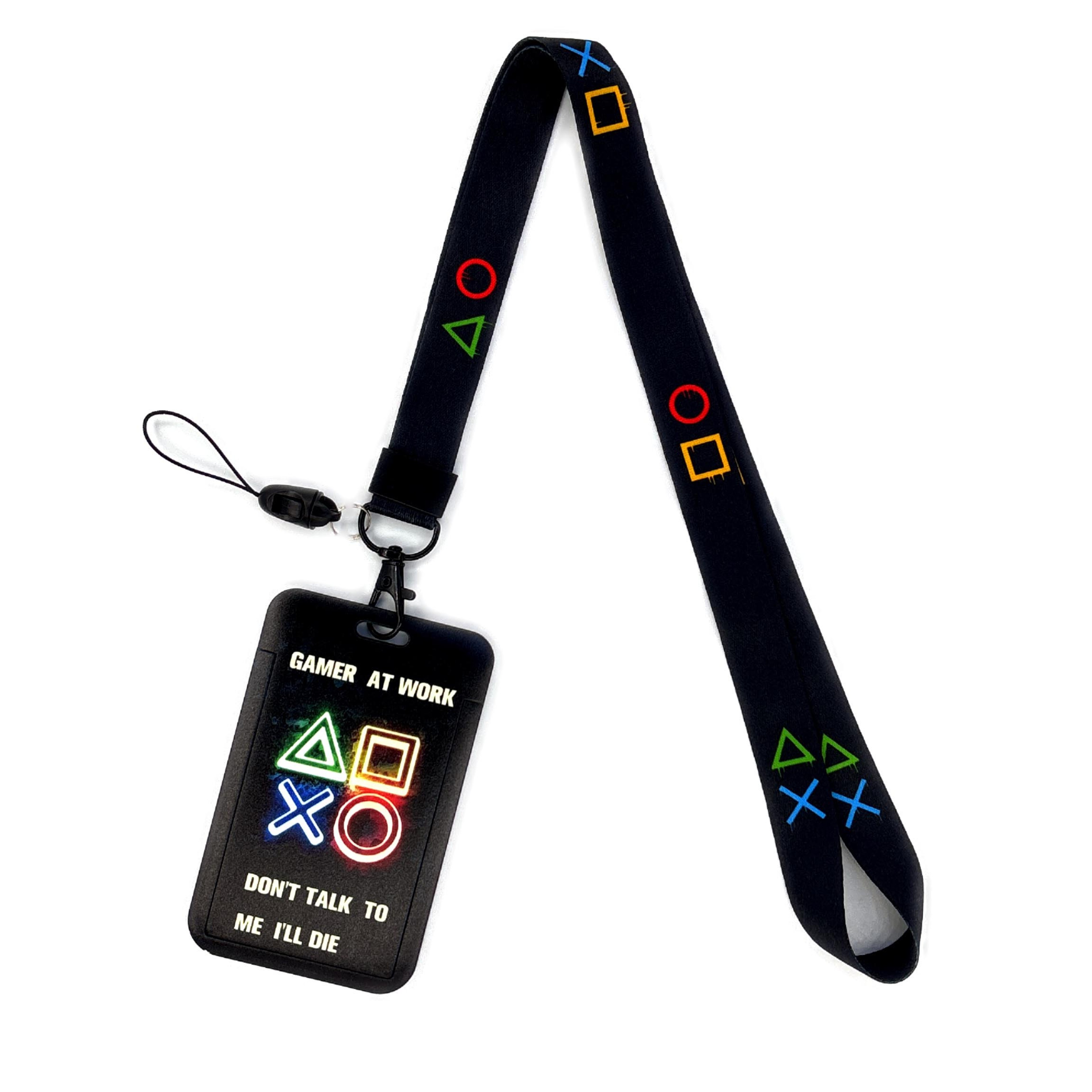 Gamer Lanyard, Card Holder Neck Strap, ID Badge Holder, Retractable Keychain, Phone Straps, Cool Accessories and Gifts – view 11