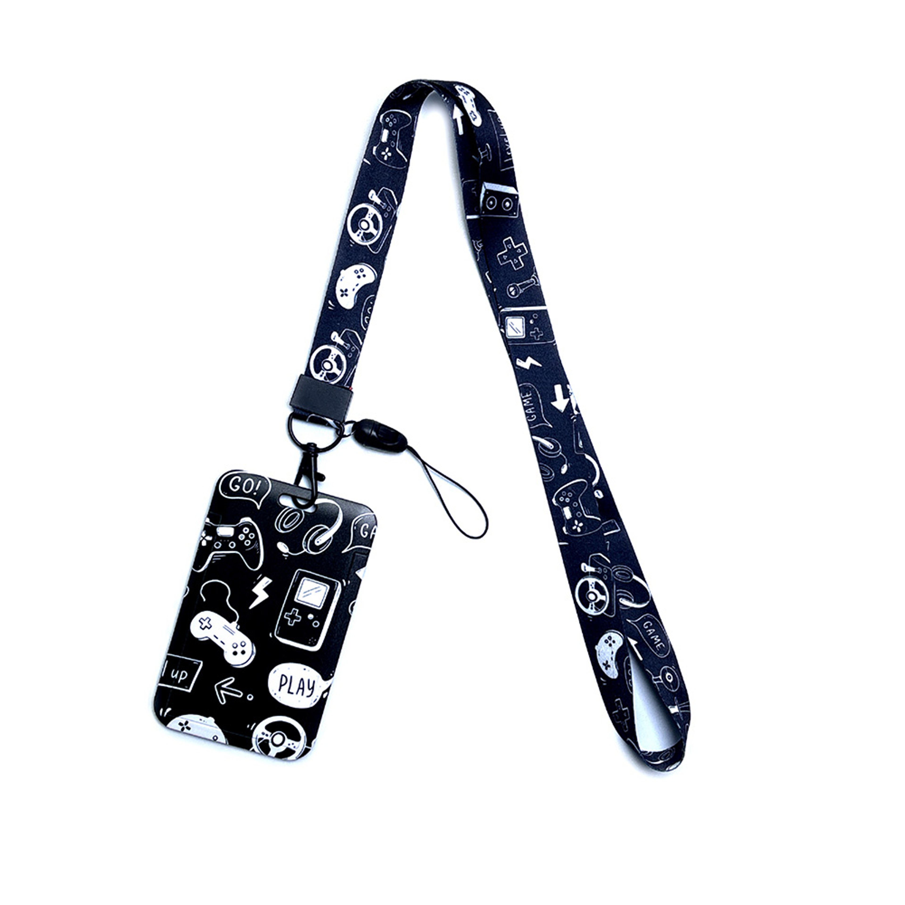 Gamer Lanyard, Card Holder Neck Strap, ID Badge Holder, Retractable Keychain, Phone Straps, Cool Accessories and Gifts – view 25