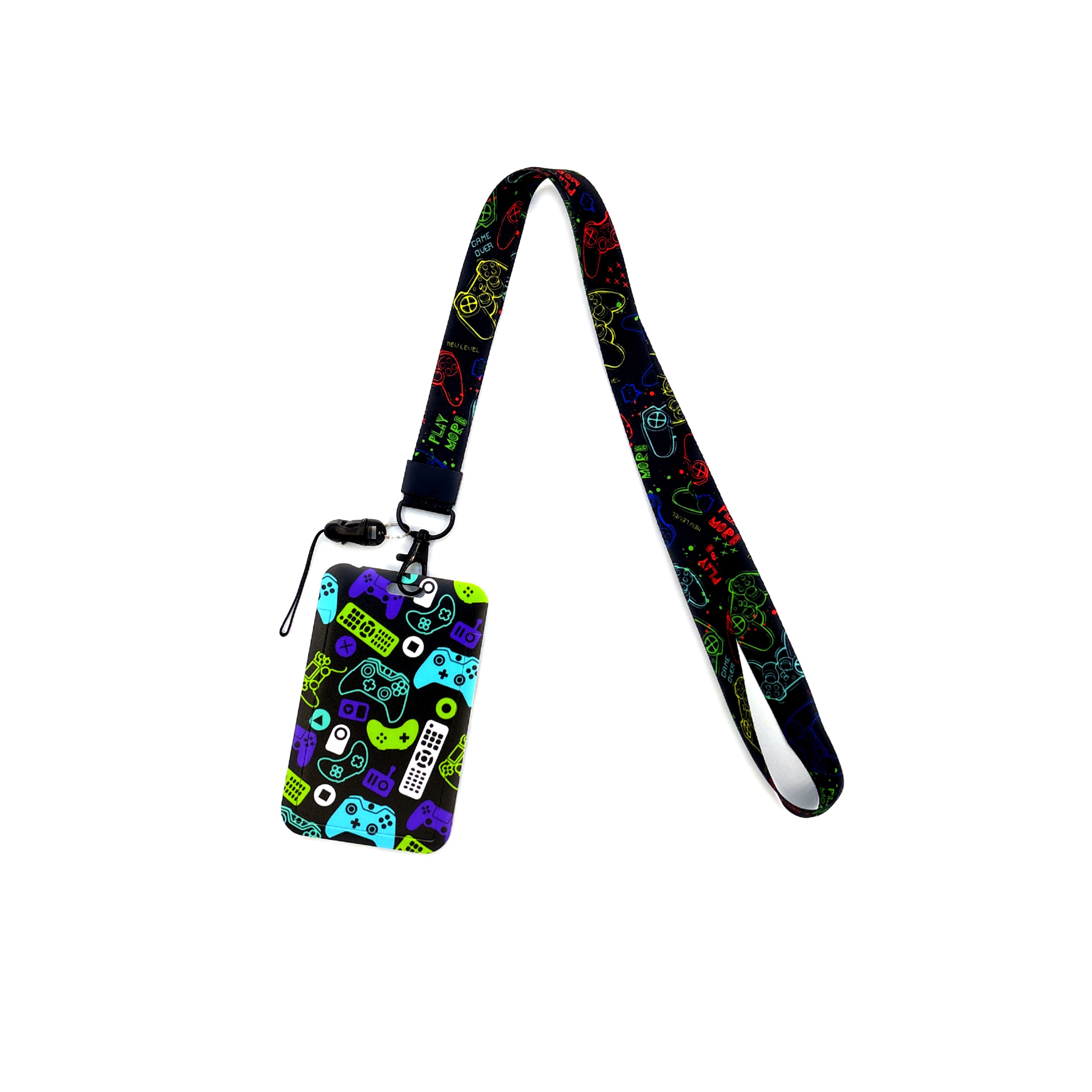 Gamer Lanyard, Card Holder Neck Strap, ID Badge Holder, Retractable Keychain, Phone Straps, Cool Accessories and Gifts – view 31