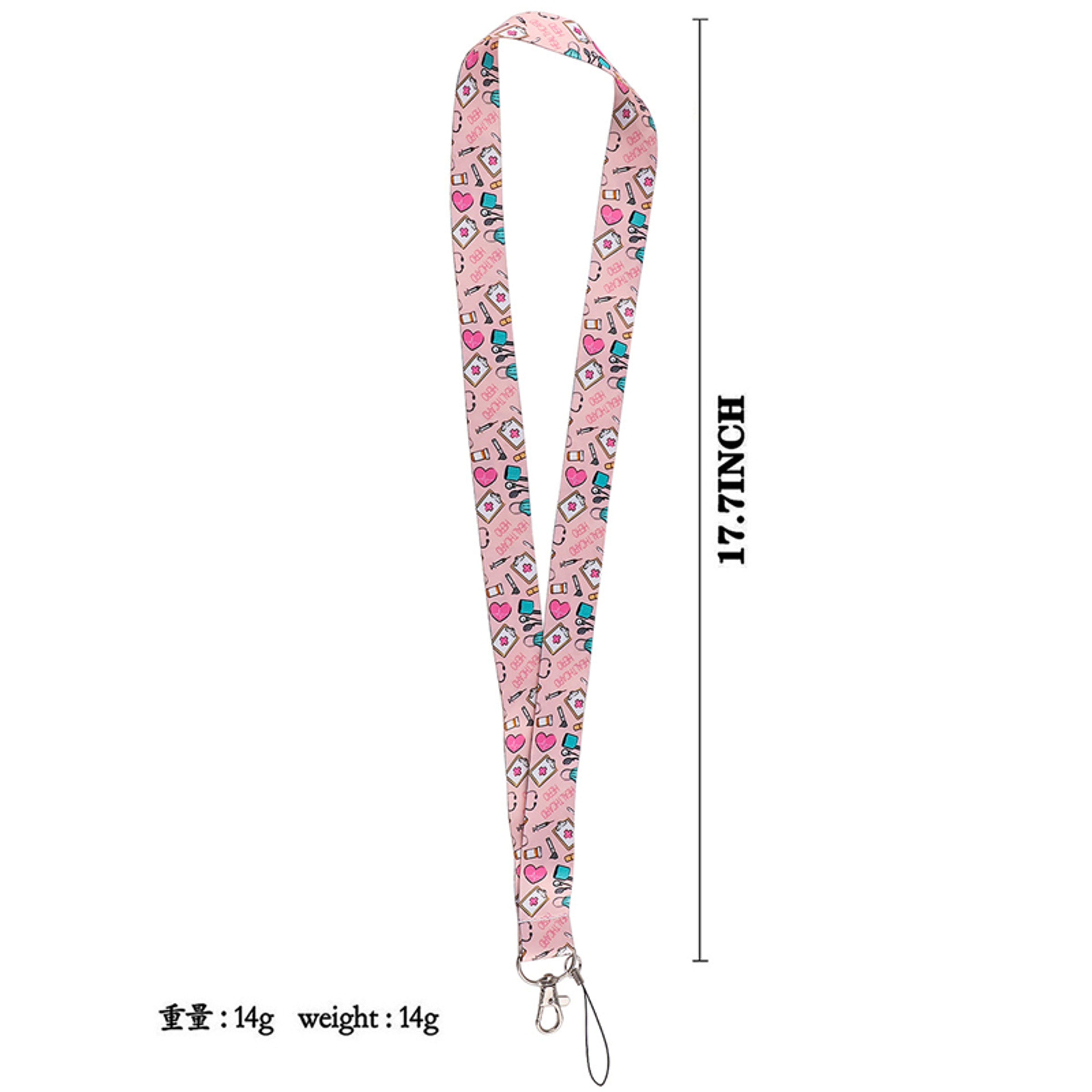 Pink Credit Card Holder, Nurse ID Badge Holder with Lanyard, Doctor, Student, Travel, Business Card Cover – view 5