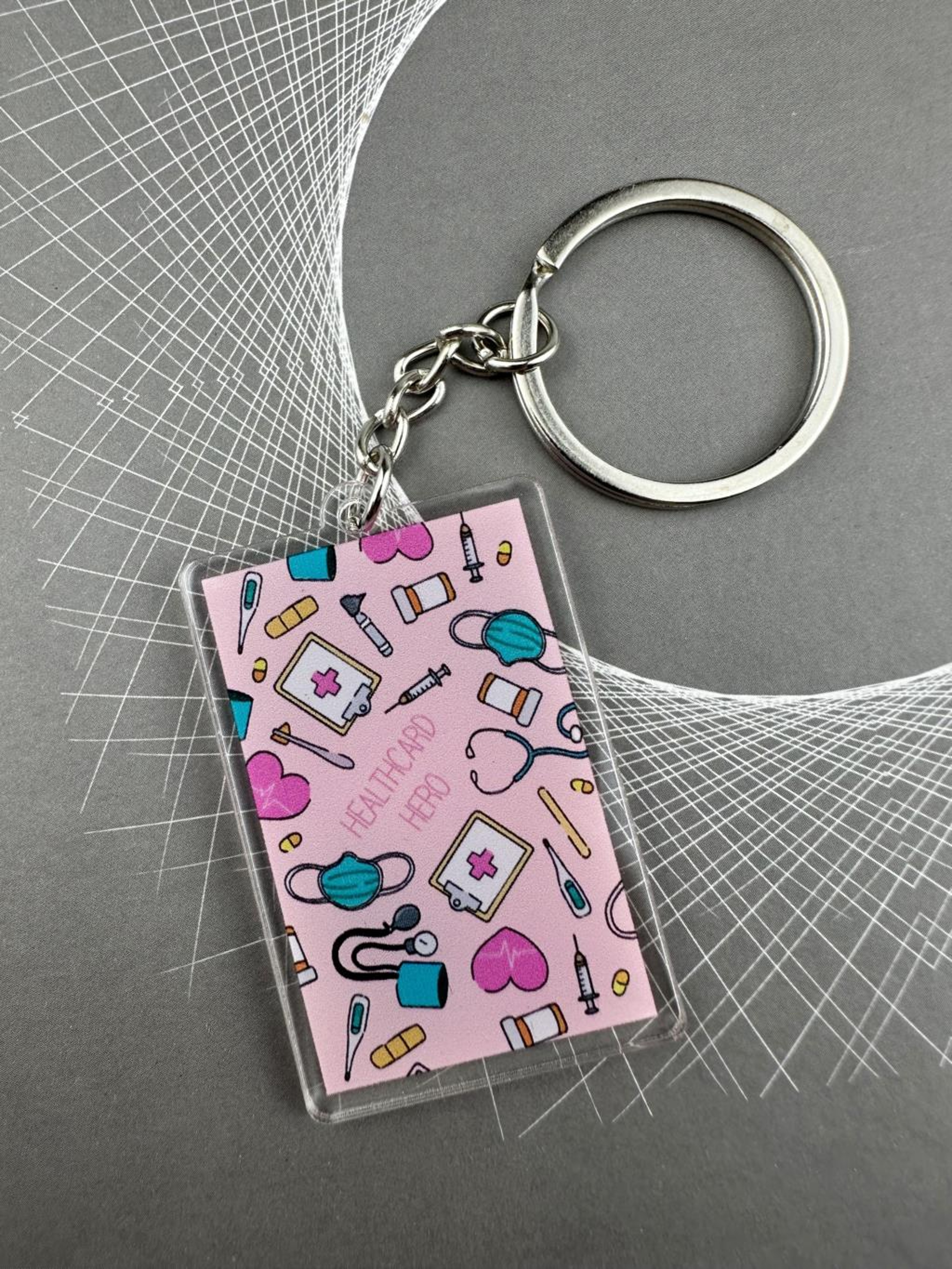 Pink Credit Card Holder, Nurse ID Badge Holder with Lanyard, Doctor, Student, Travel, Business Card Cover – view 6
