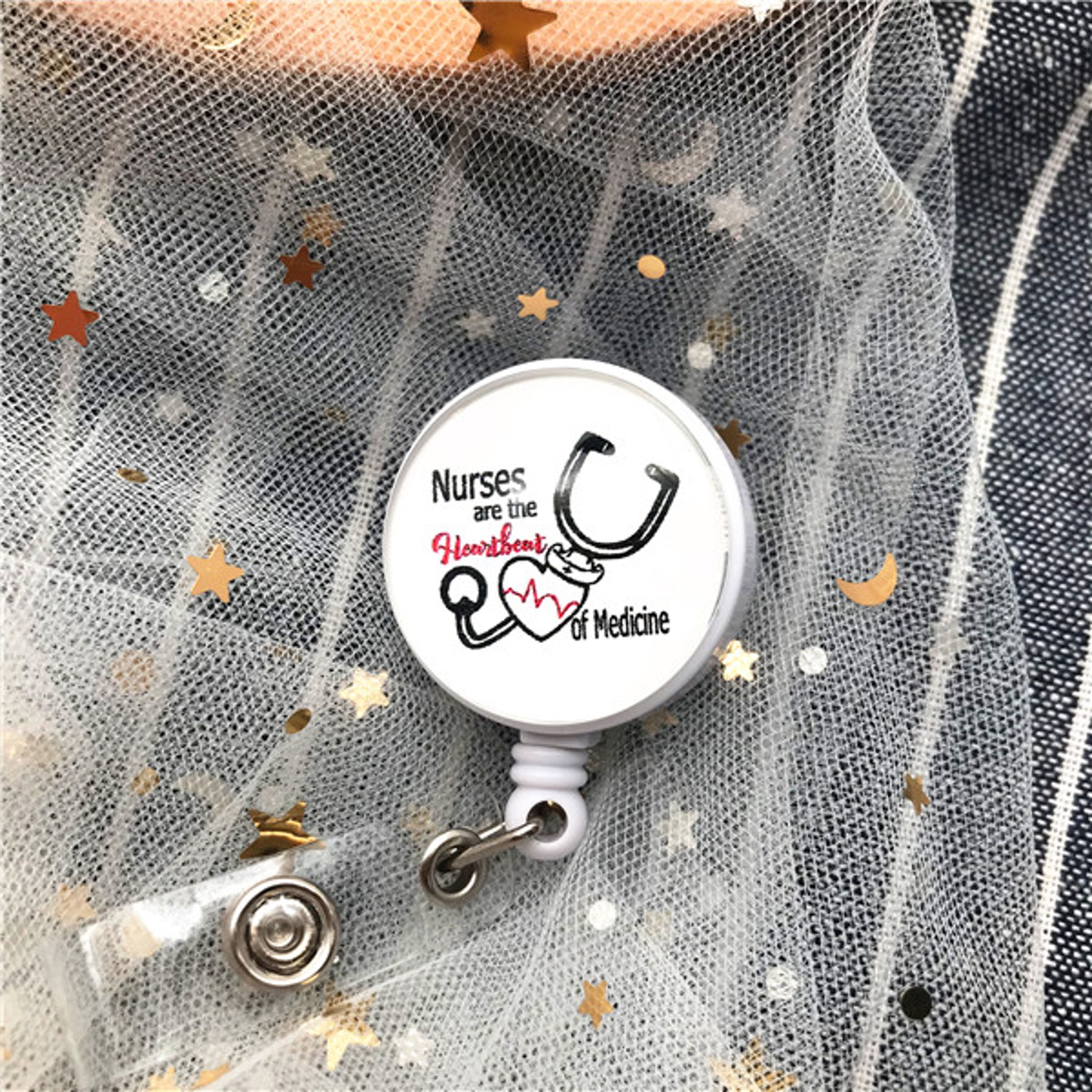 Top Quality, Cute Cartoon Badge Reel, Retractable ID Holder for Nurse, Doctor, Student – view 9