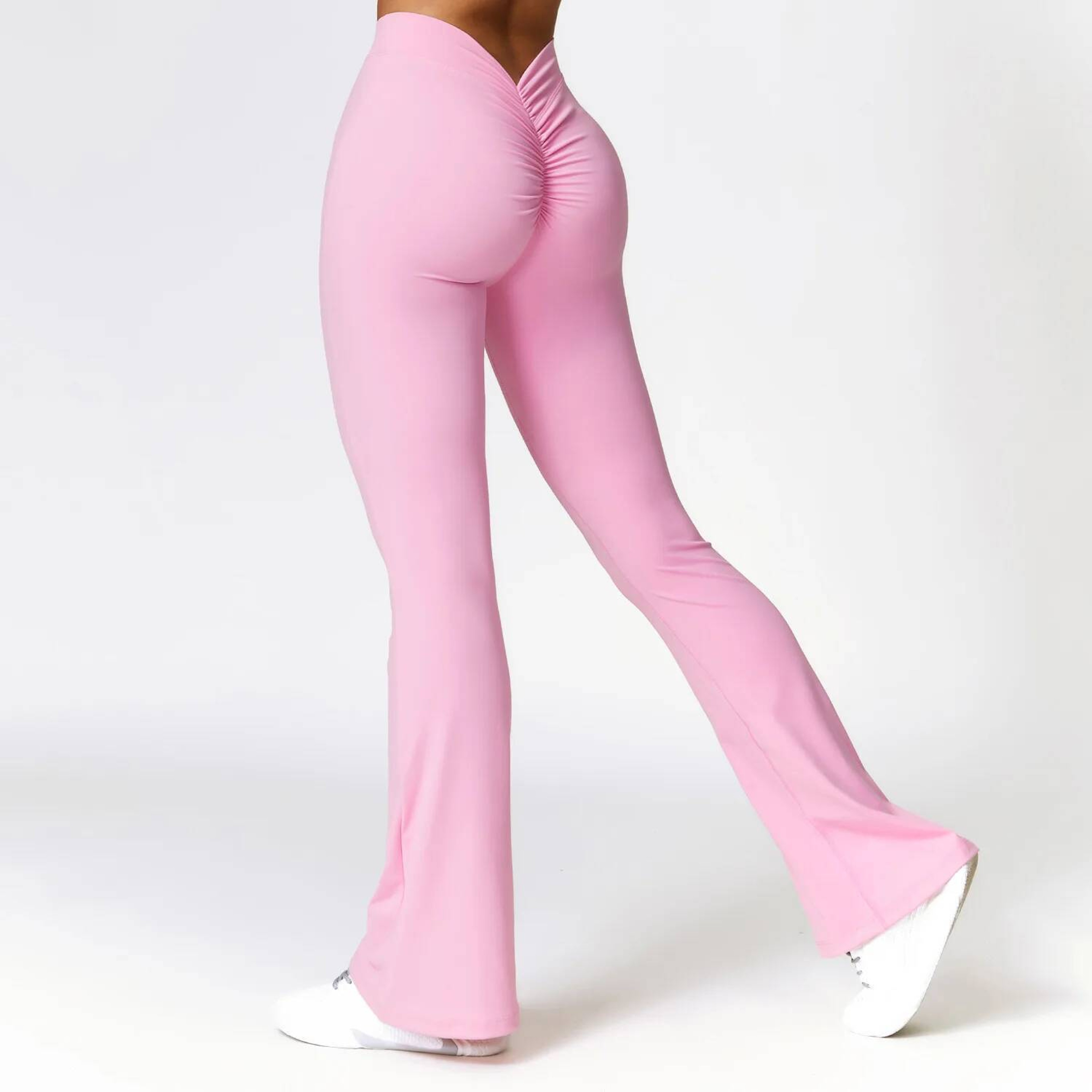 High Waist Flare Leggings for Women V Waist Yoga & Gym Pants – view 11