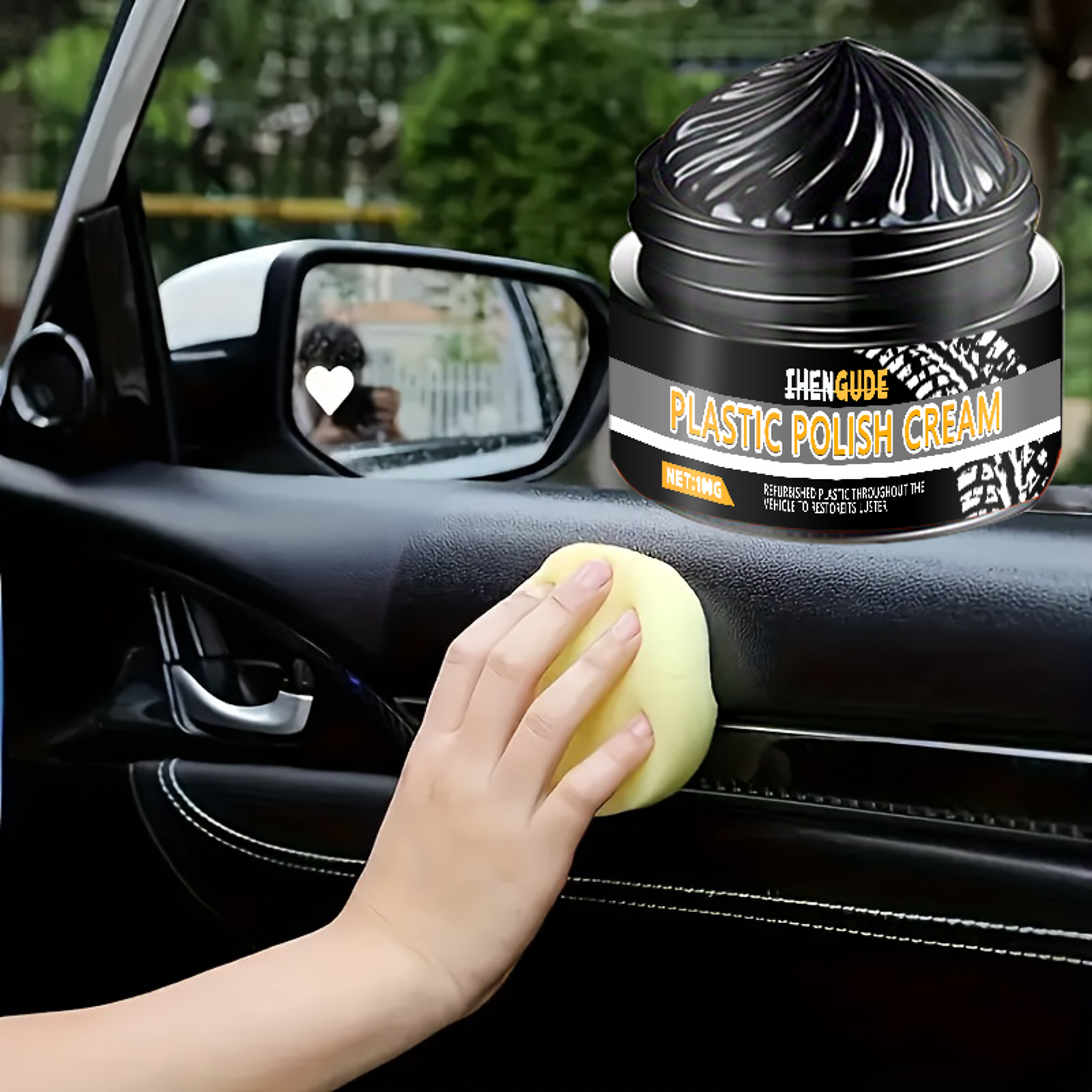 Car Long-Lasting Gloss Enhancer, Tire Polishing Protective Paste, Durable Shine for Wheels, Tire Protector – view 1