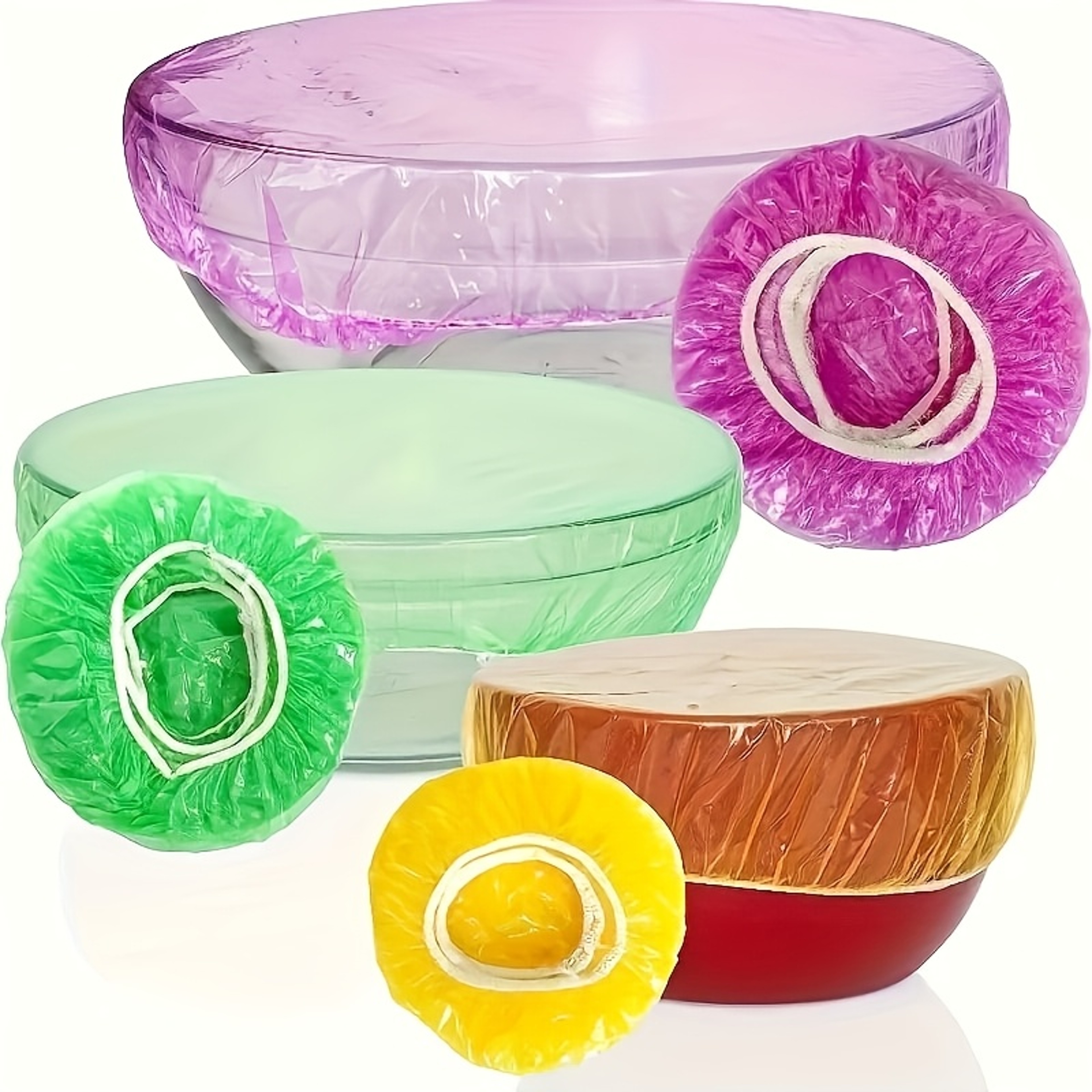 Reusable Elastic Food Covers for Bowls Plates and Food Storage – view 5