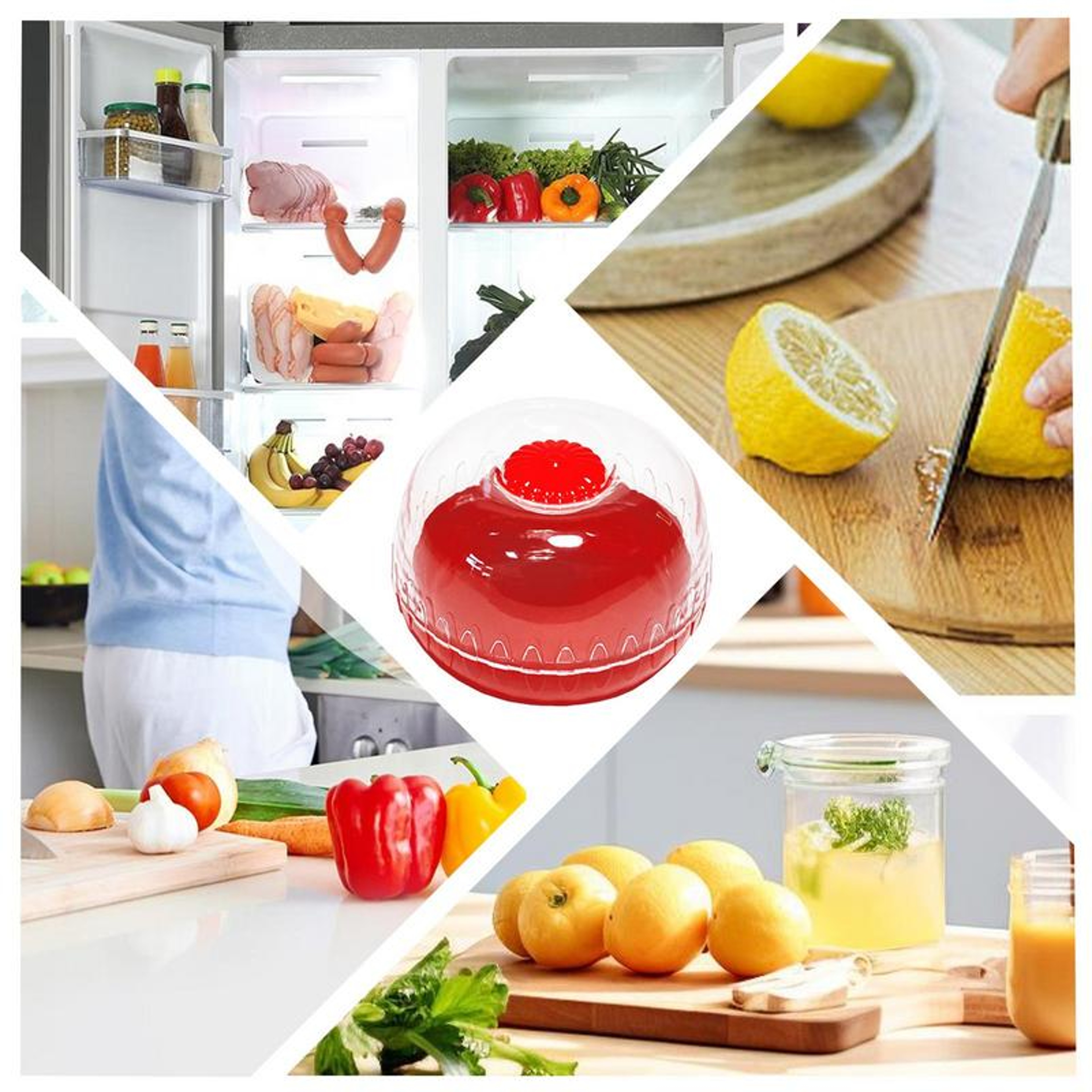 FreshGuard Refrigerator Produce Crisper Storage Box Premium Vegetable  Fruit Keeper 1