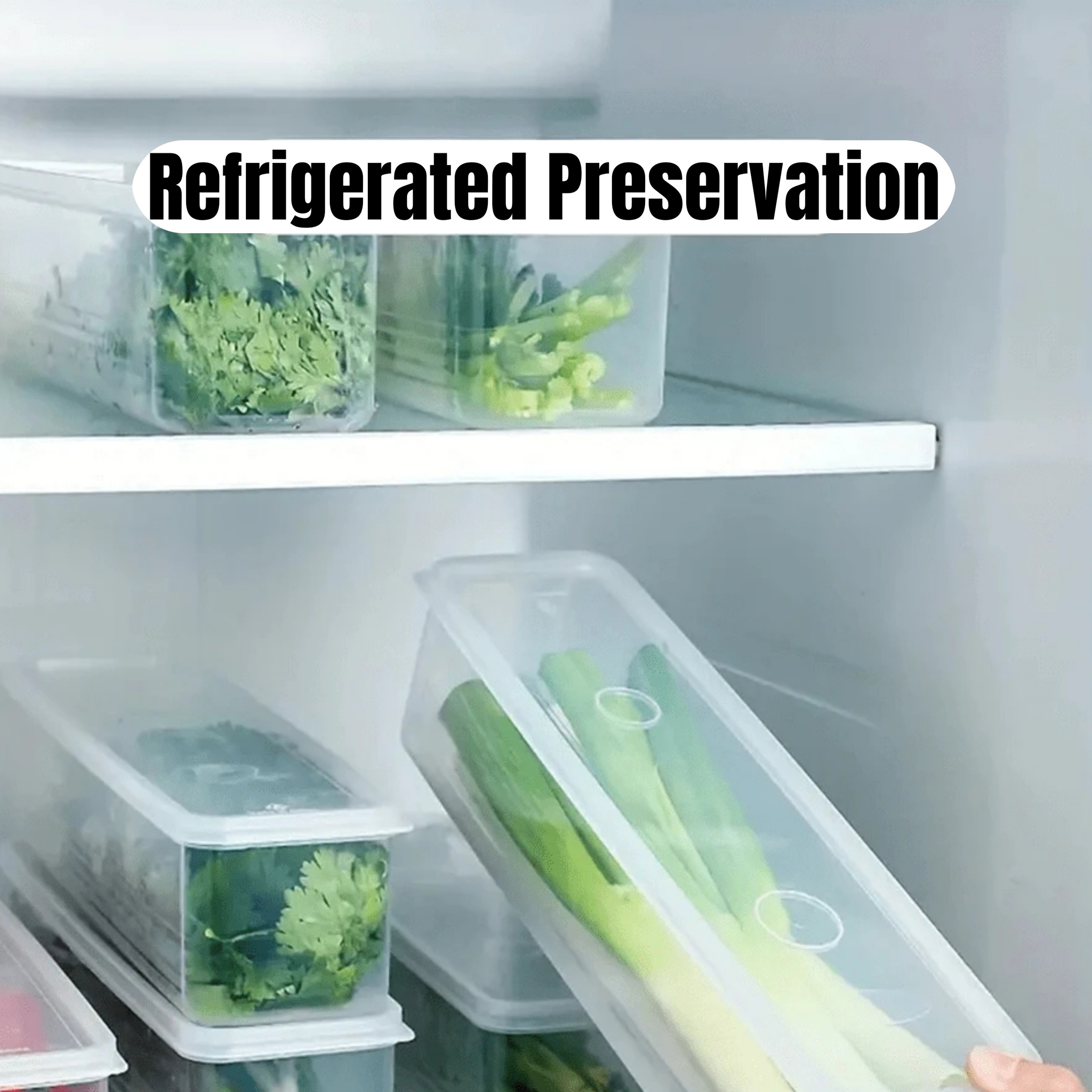 FreshLock Refrigerator Storage Containers With Lids For Produce Eggs  Meal Prep 1