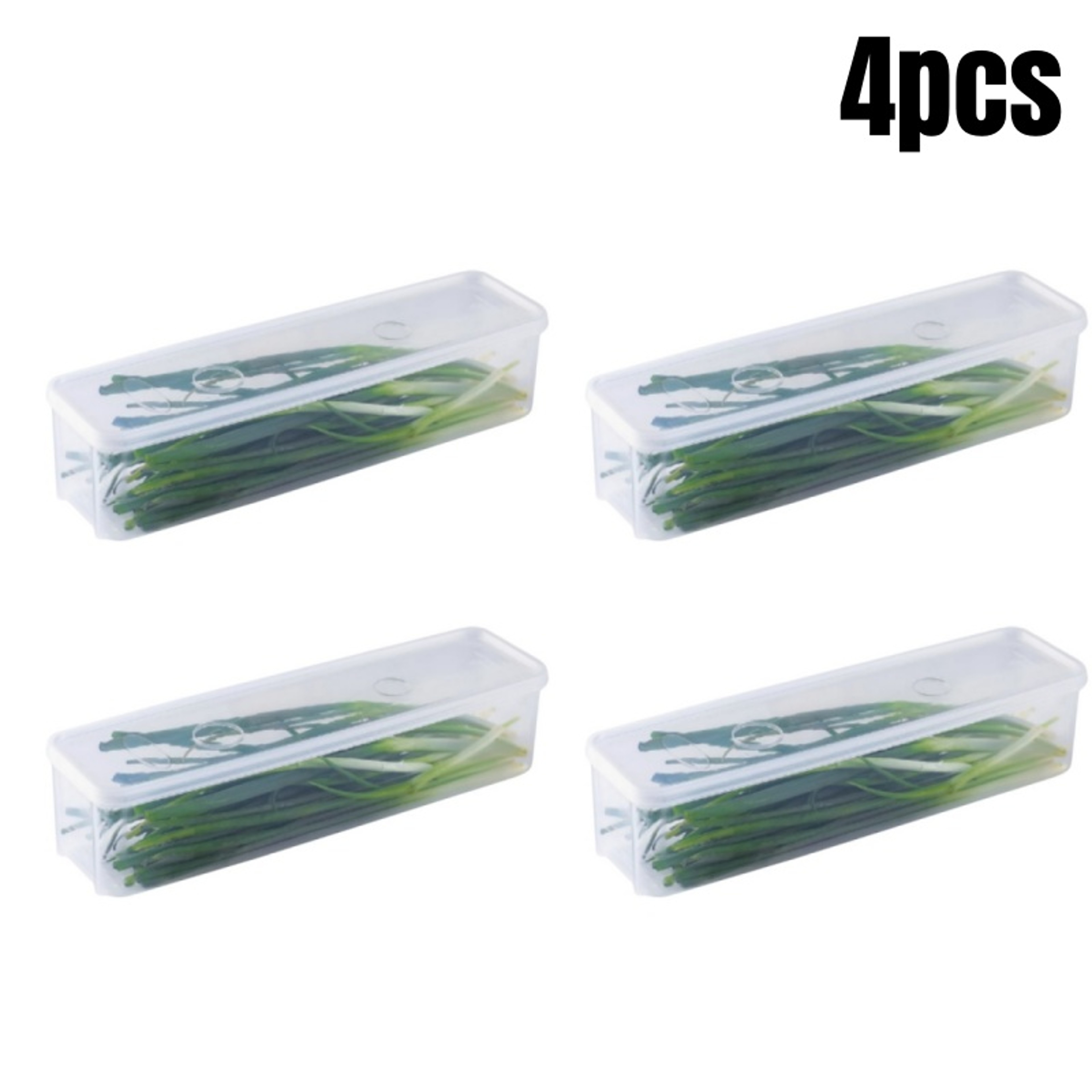 FreshLock Refrigerator Storage Containers With Lids For Produce Eggs  Meal Prep 8