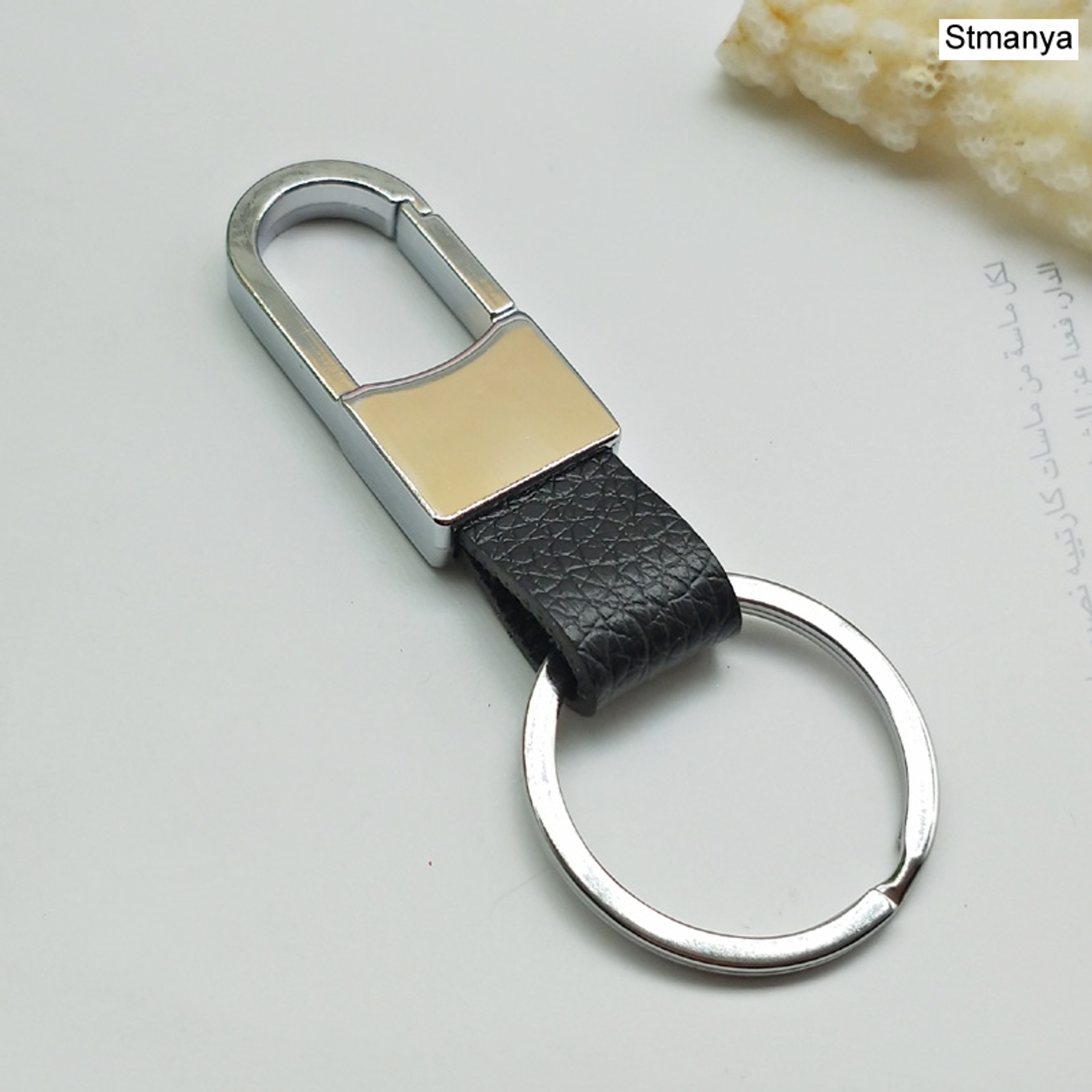 Premium Leather Metal Keychain For Men  Women Stylish Waist Key Ring 7