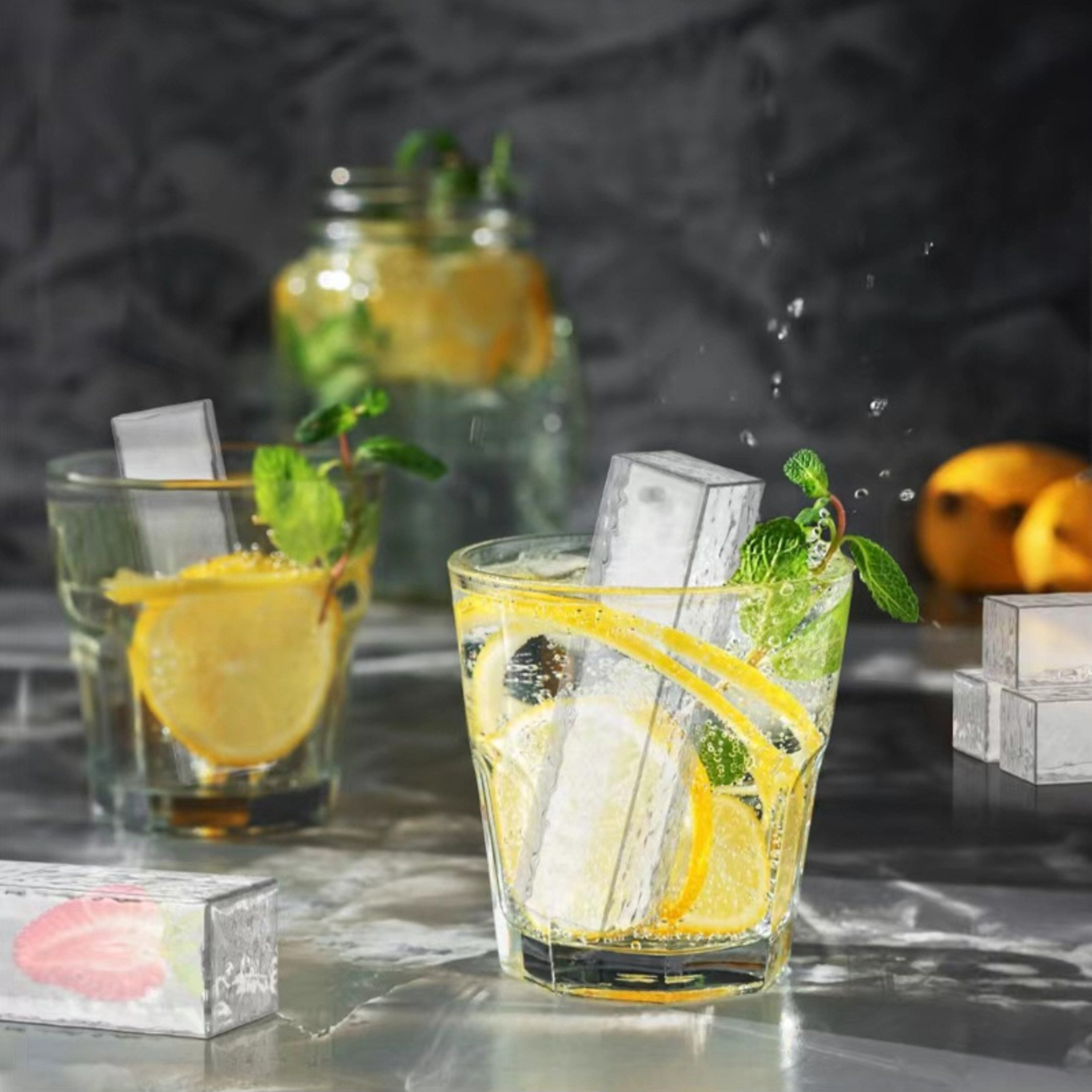 Ultimate Giant Silicone Ice Tray Jumbo Grid Large Ice Molds For Whiskey  Cocktails 5