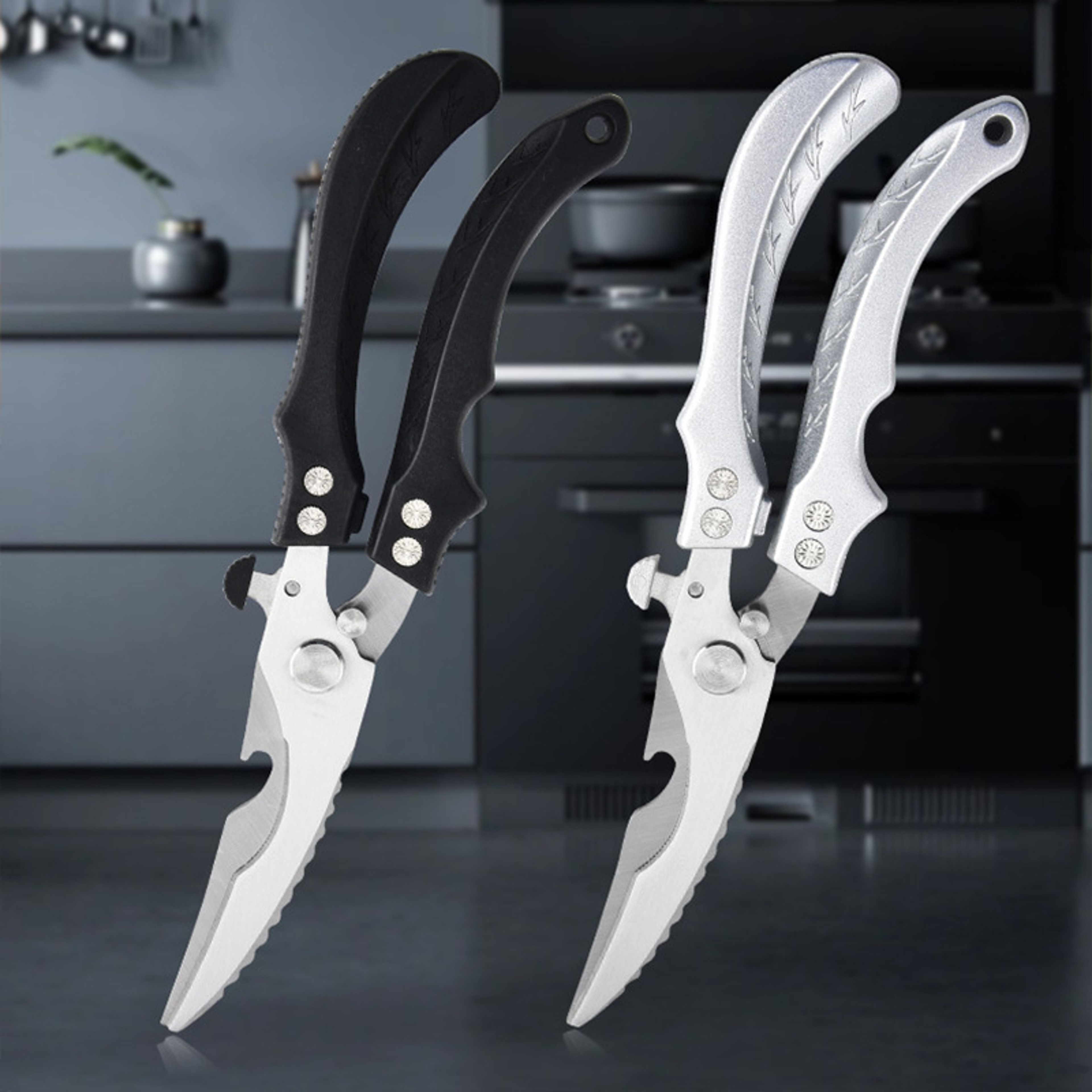 Heavy Duty Poultry Shears Stainless Steel Kitchen Scissors For Chicken Fish  Meat 0