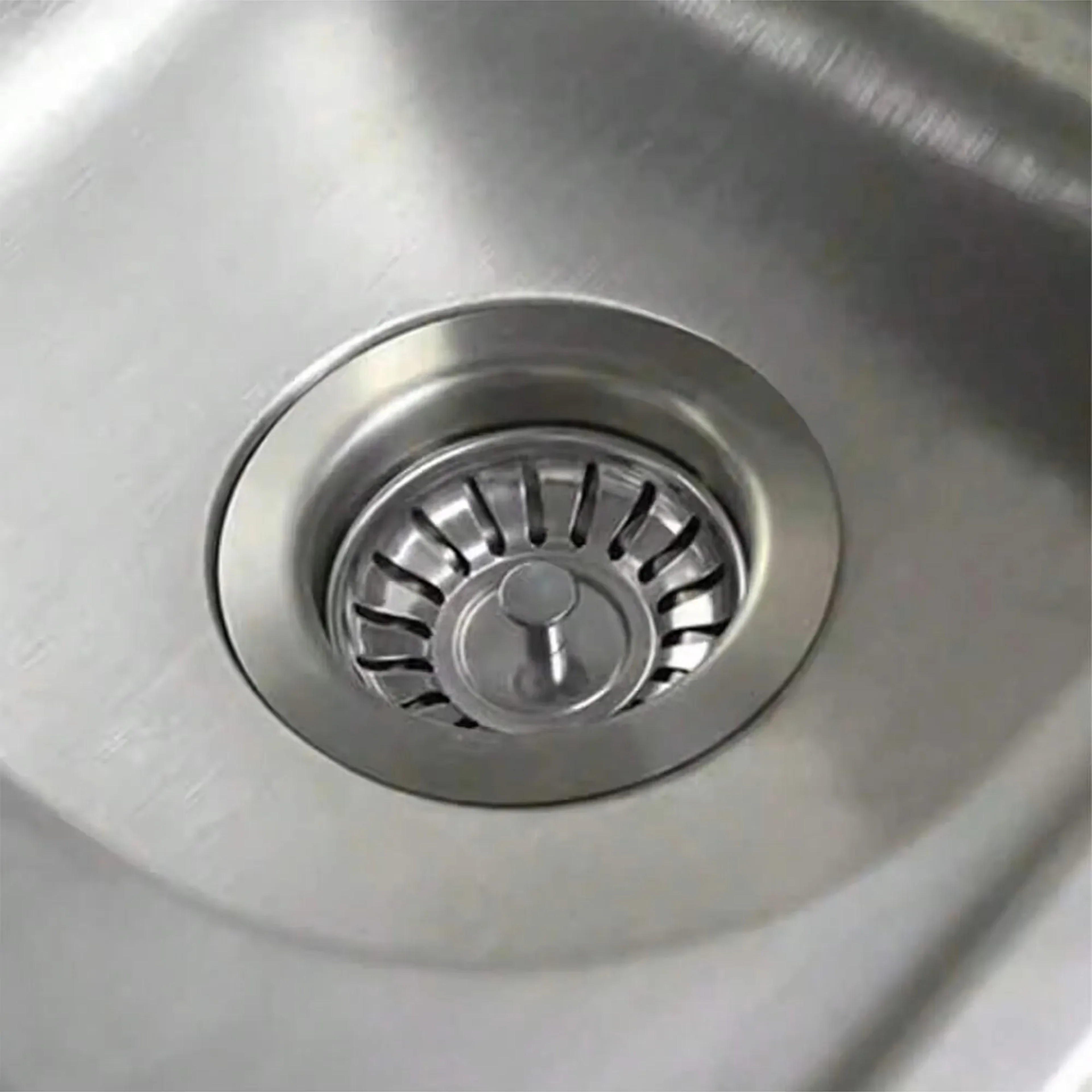 Premium Stainless Steel Kitchen Sink Strainer & Drain Stopper with Anti Clog Filter – view 2