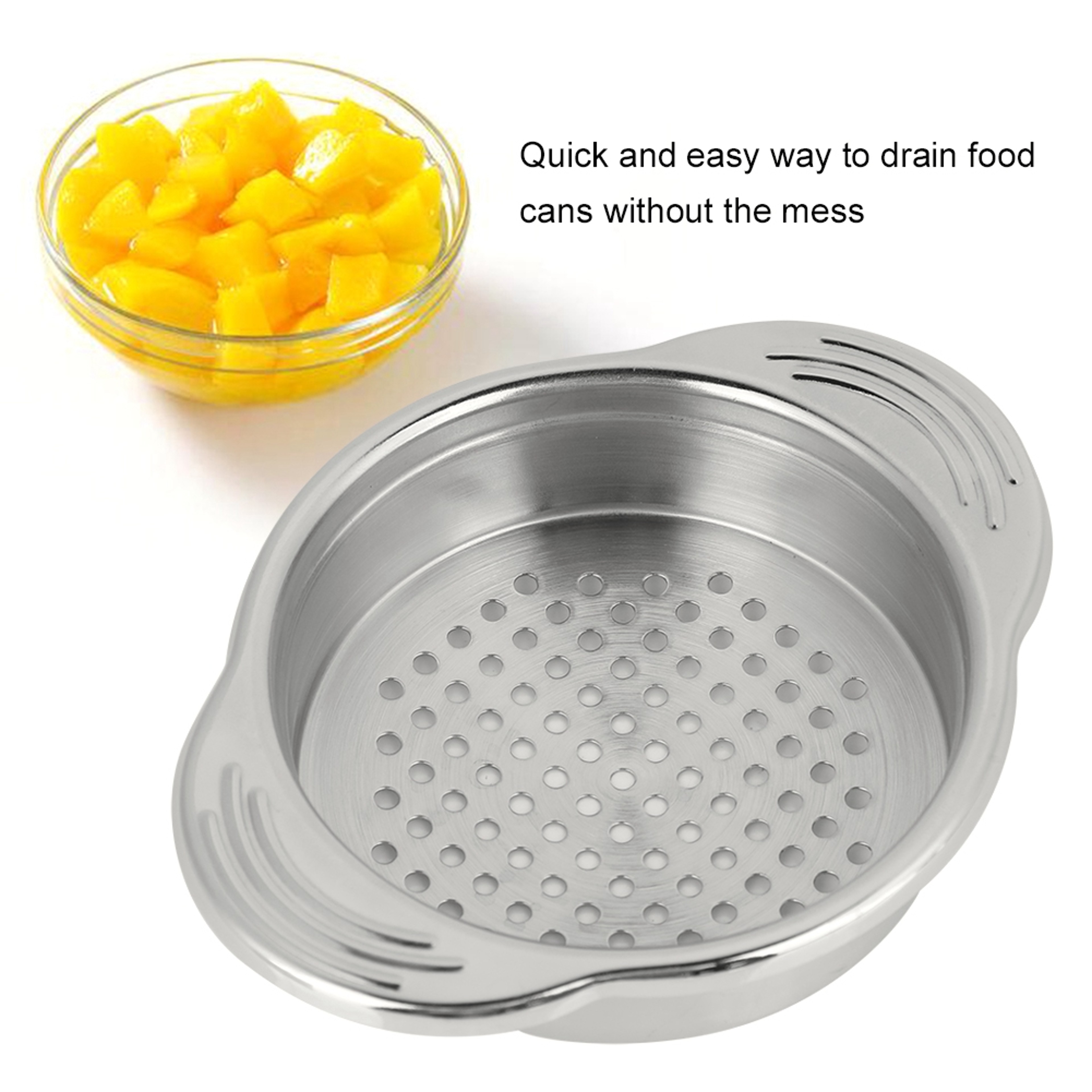 Universal Stainless Steel Can Strainer for Tuna Beans & Vegetables – view 5