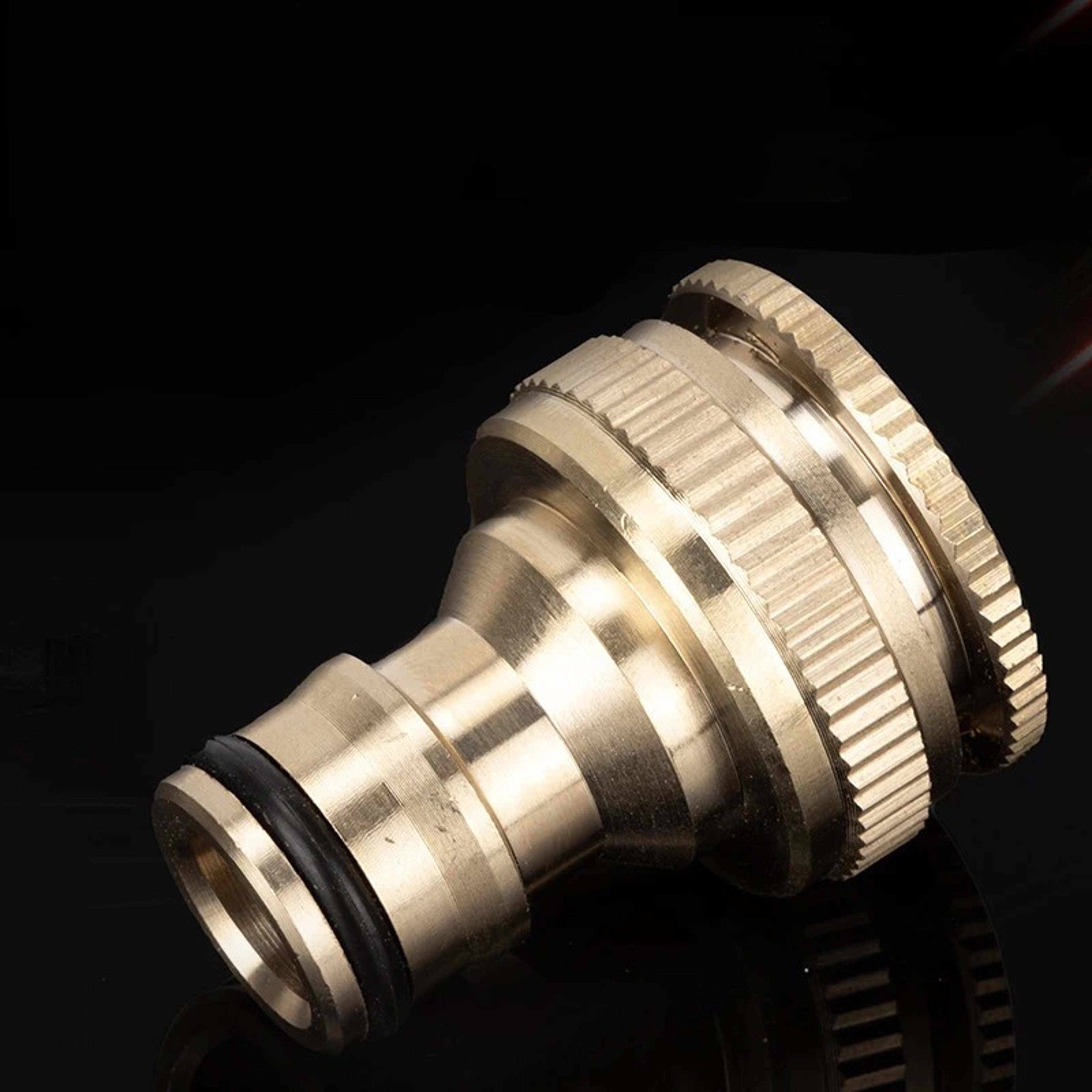 Solid Brass Garden Hose Connector Adapter for Water Pipes and Pressure Washers – view 2