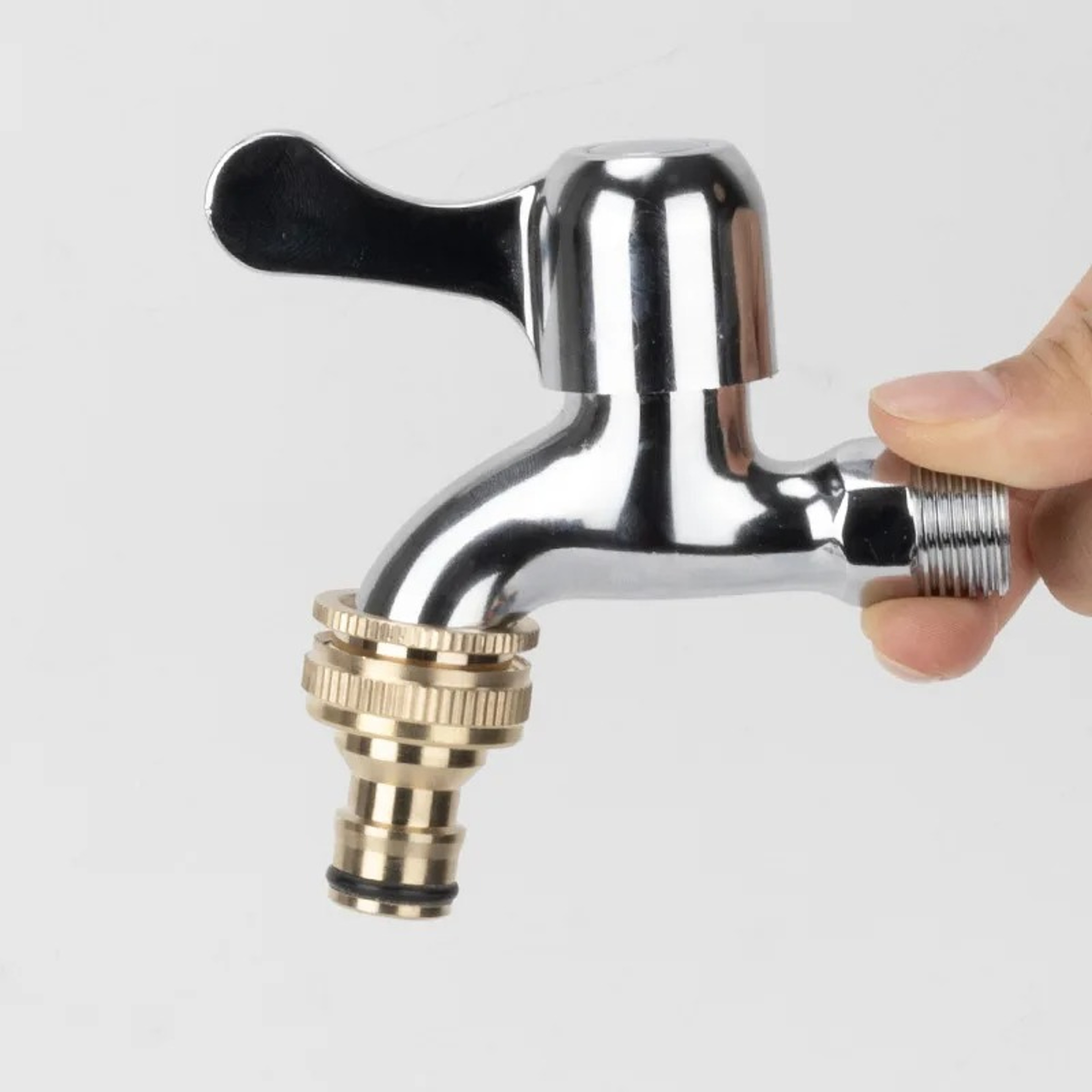 Solid Brass Garden Hose Connector Adapter for Water Pipes and Pressure Washers – view 4