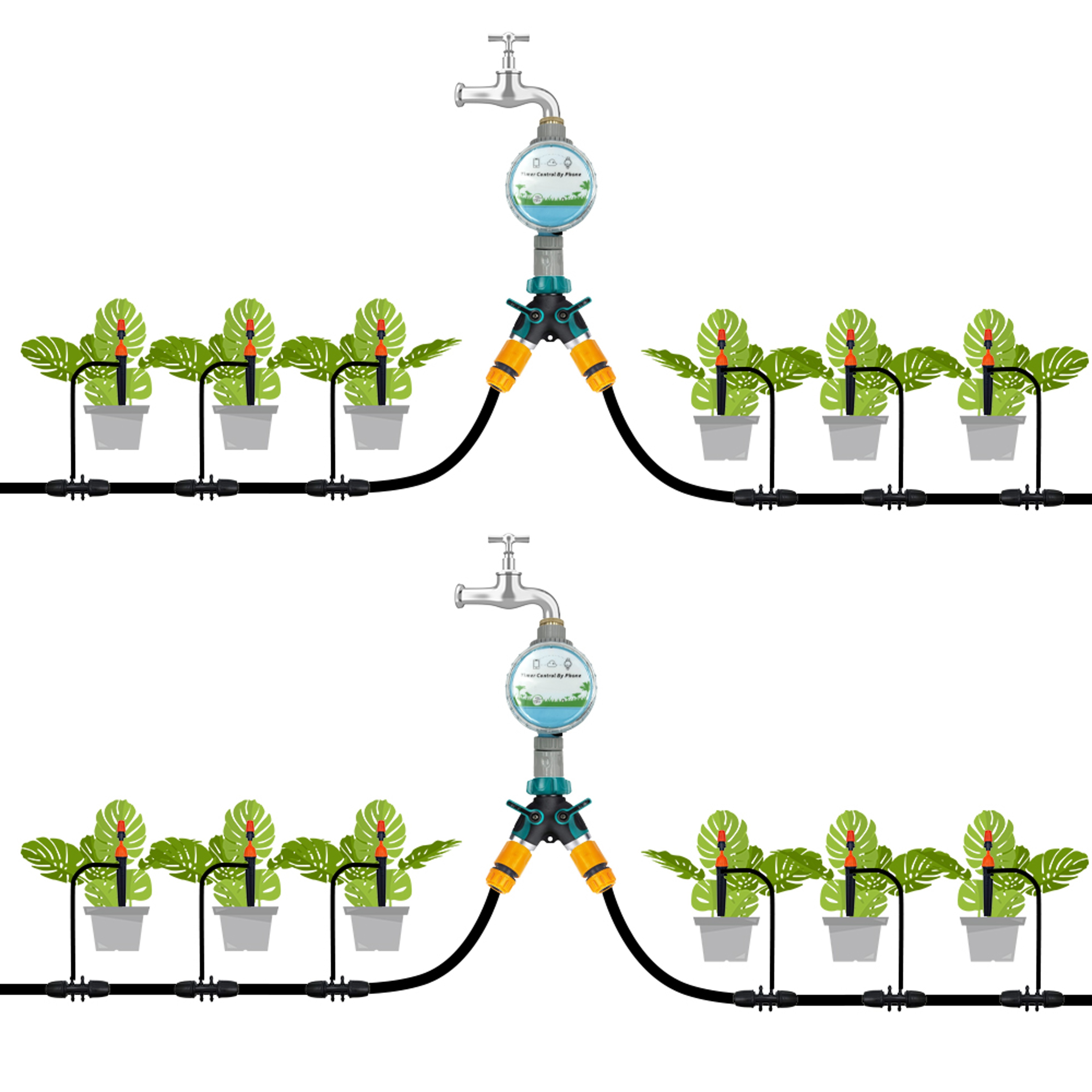 Smart WiFi Garden Water Timer with App Control for Automatic Irrigation – view 6