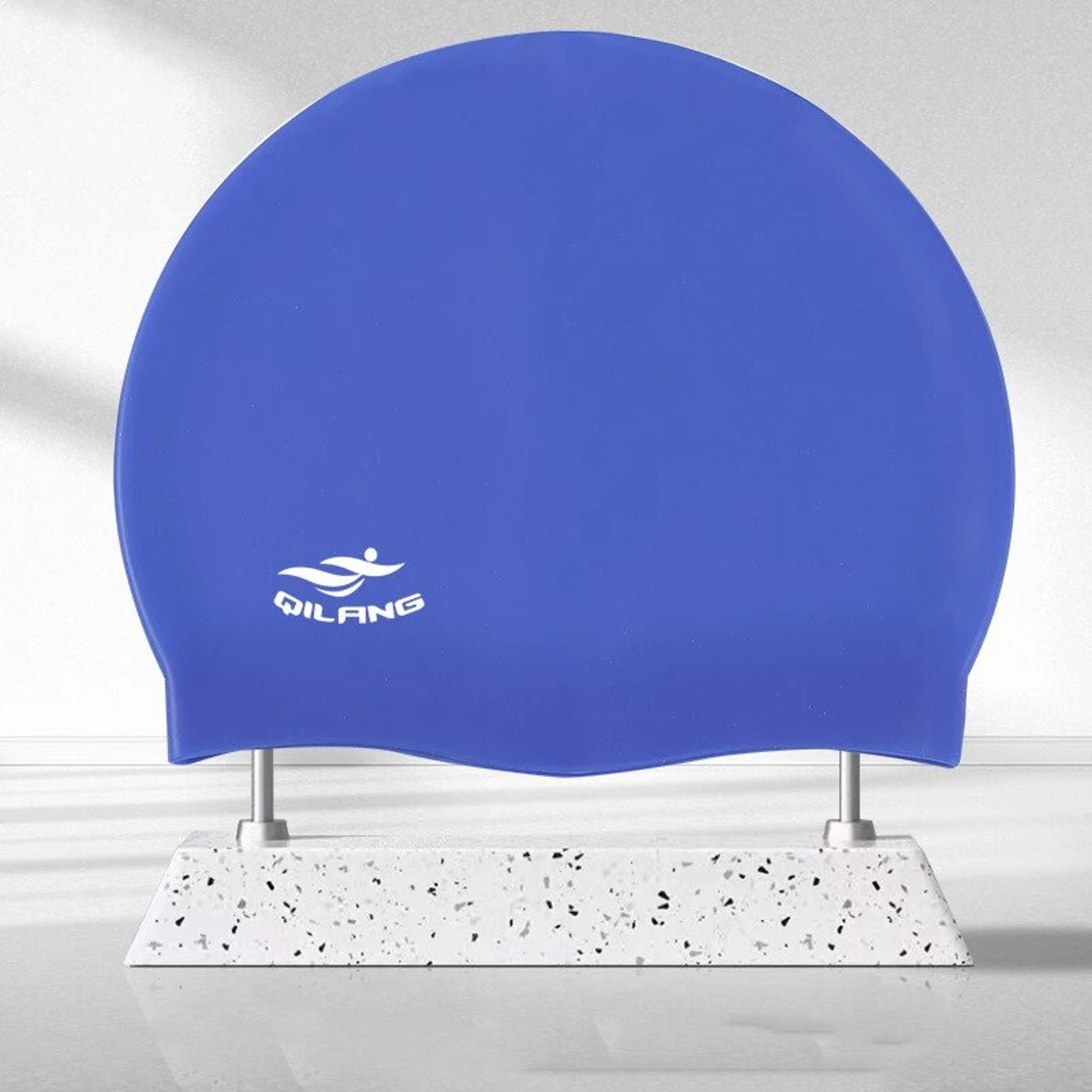 Kids  Adults Waterproof Silicone Swim Cap With Ear Protection 4